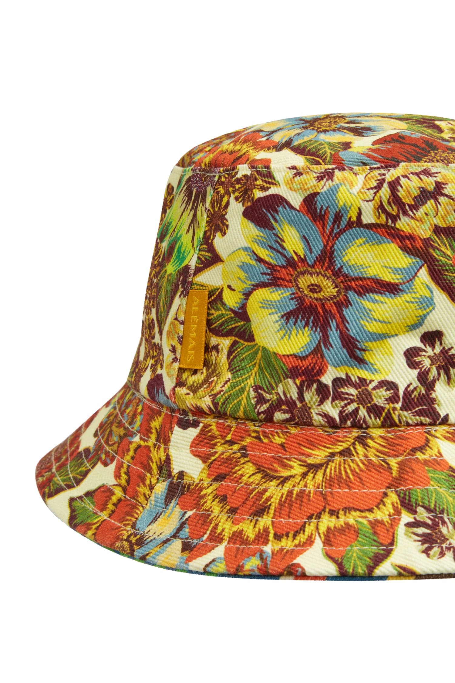 Alemäis Charlie bob réversible coton floral rayé