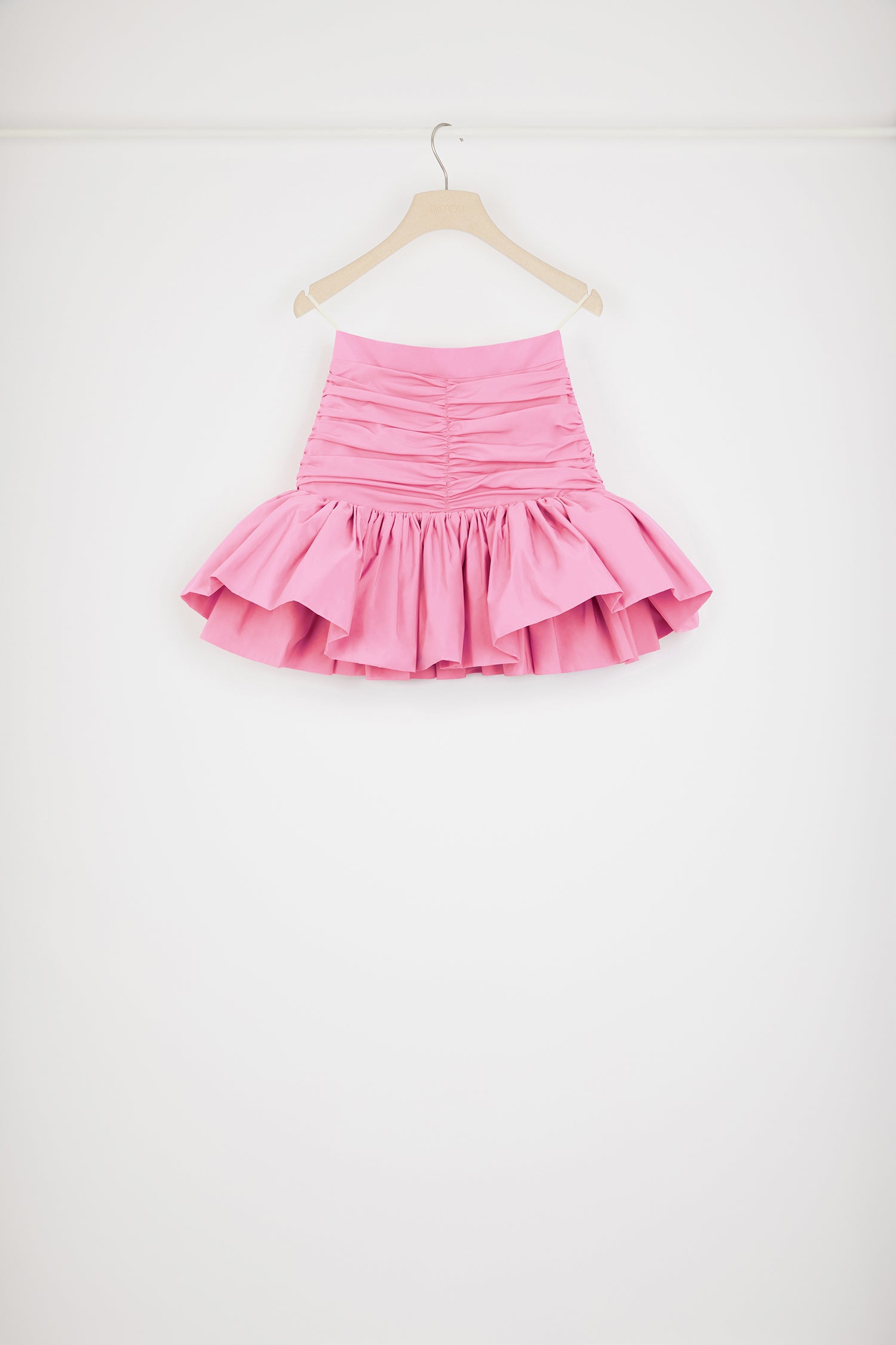 Patou P24SK0610011455P mini jupe rose faille recyclée