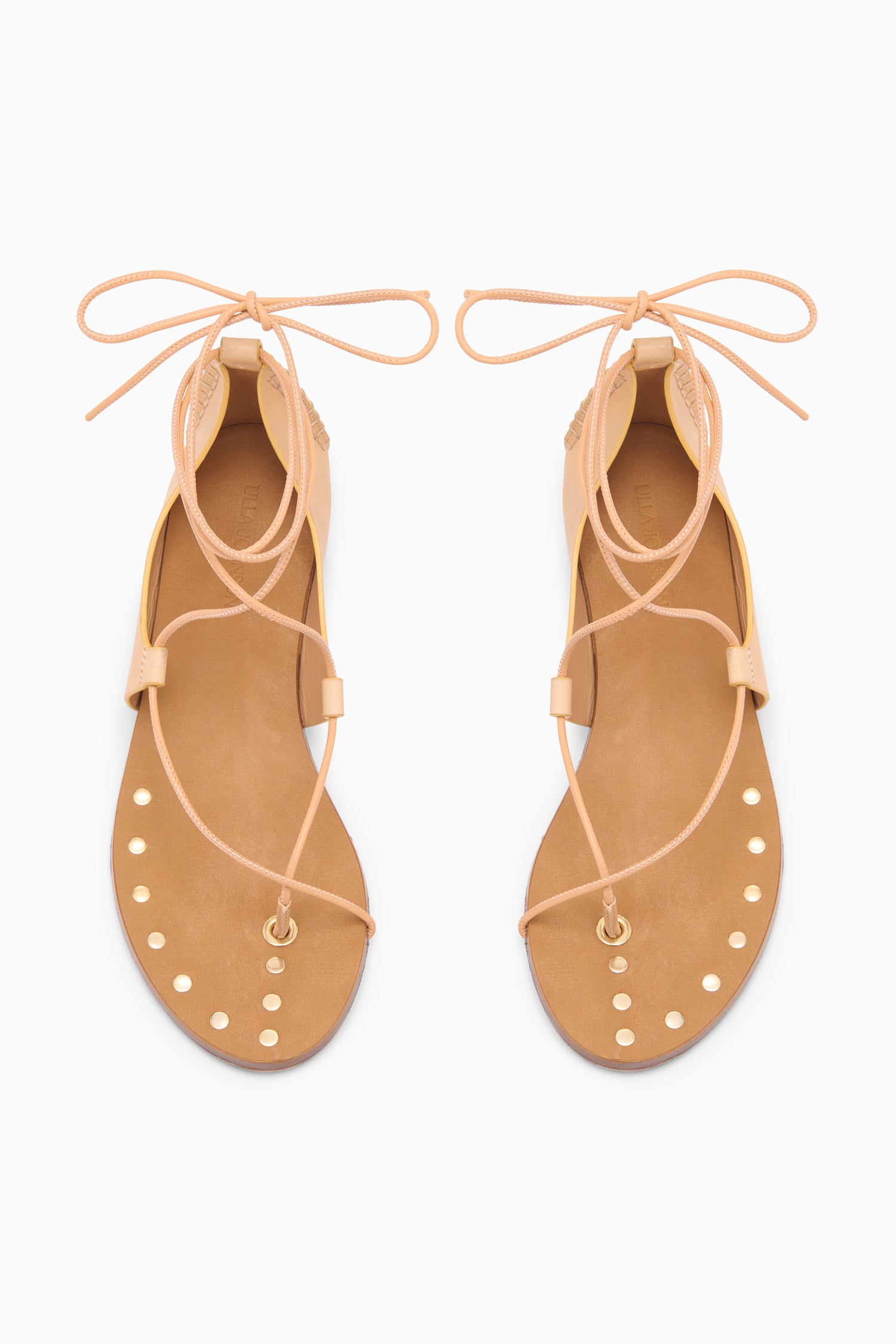 Ulla Johnson Aves sandales cuir Miele beige talon 25 mm