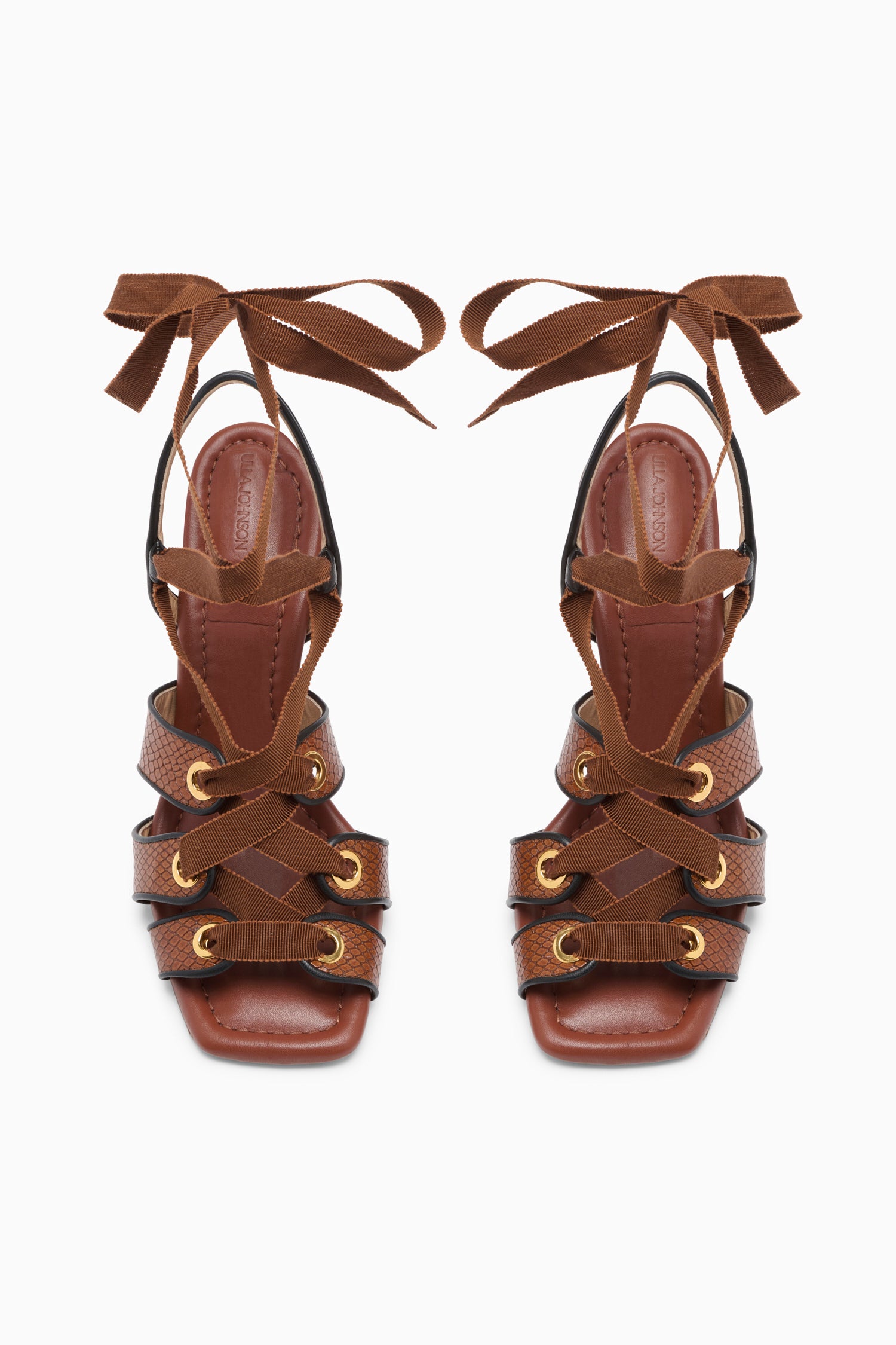 Ulla Johnson Artemis UJ46012A sandales Sierra python 95mm