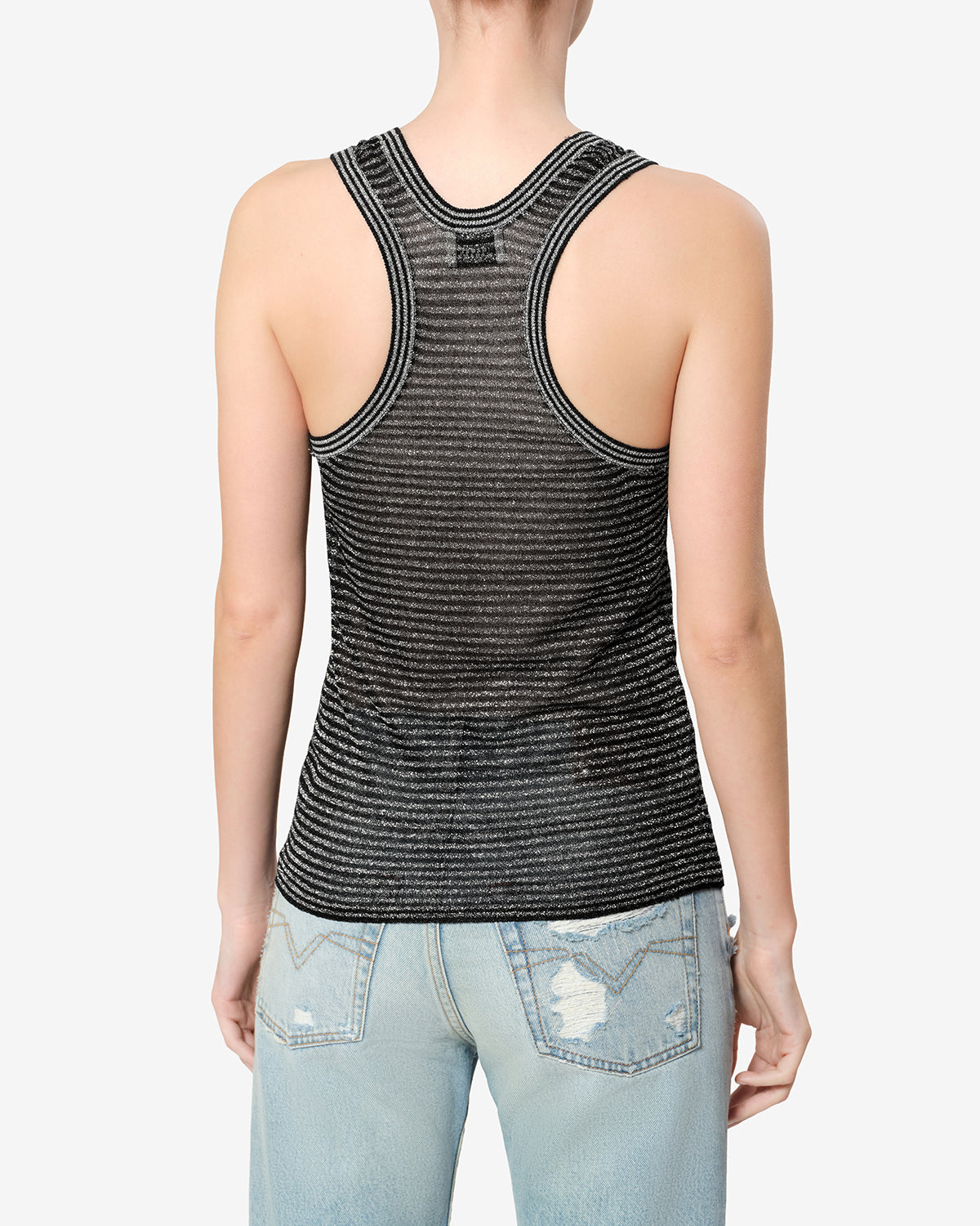 Isabel Marant Cevara PU0992FA débardeur noir lurex