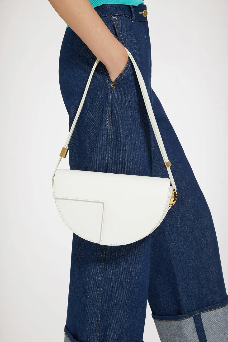 Patou Bags Le Patou P24BA001 sac cuir blanc