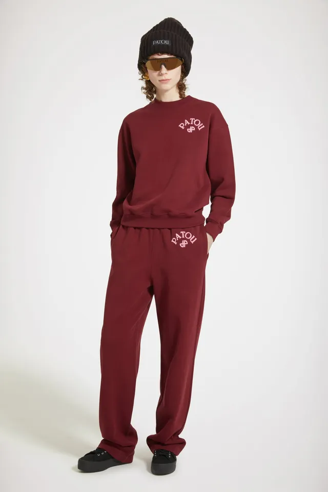 Patou H23JE0909985496B jogging ruby wine coton bio XS-XXL