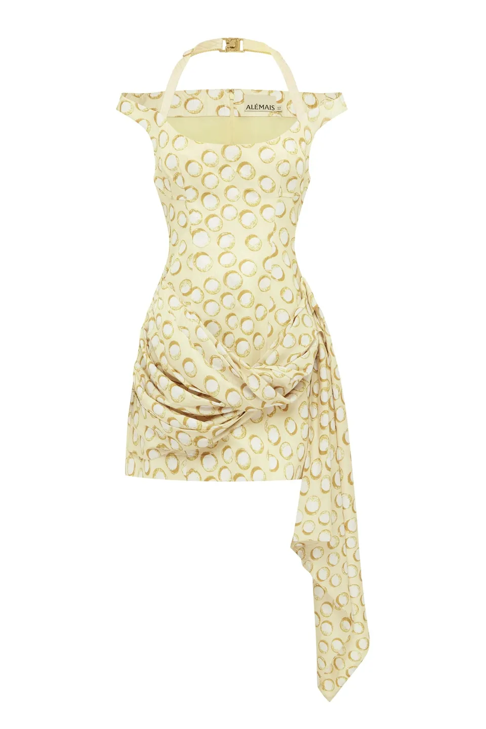 Alemäis Paula mini robe à pois dos licou habillée