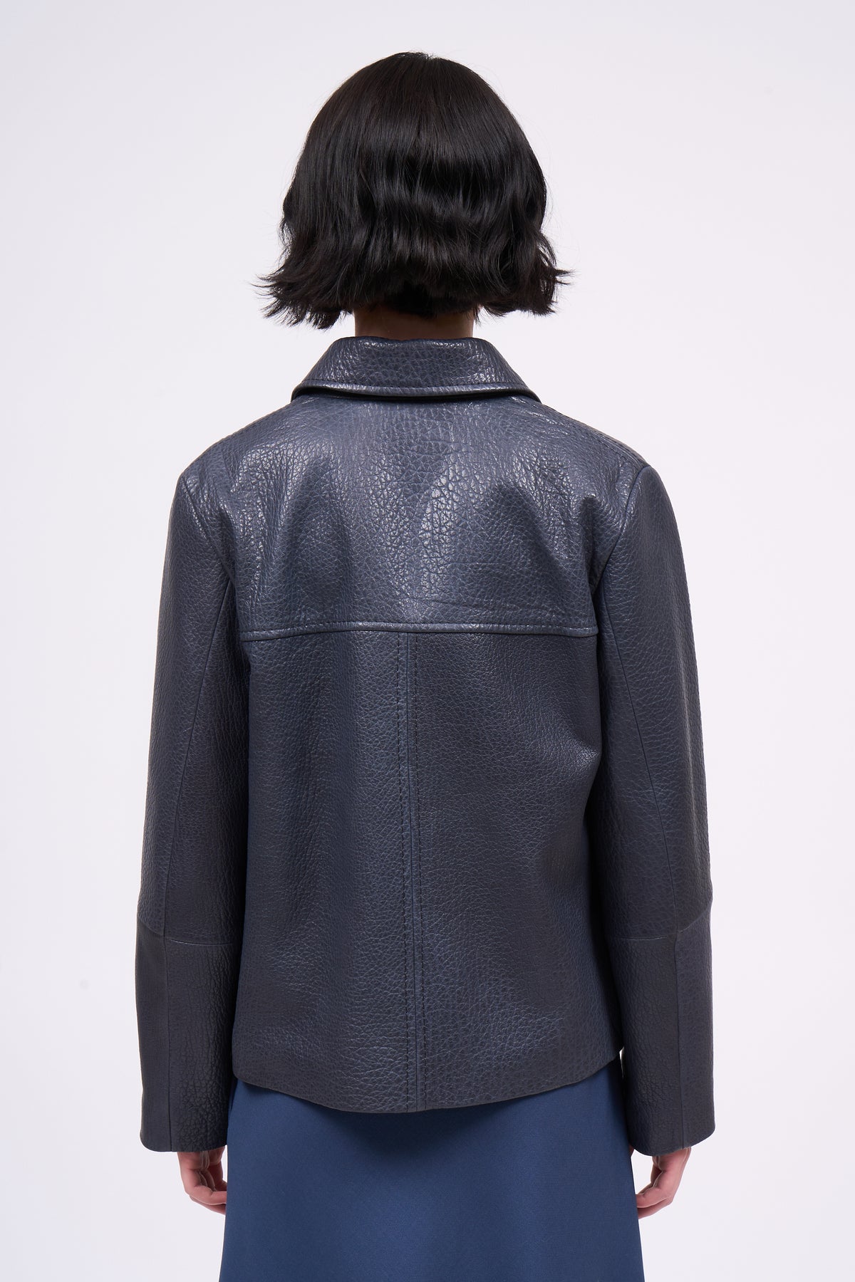 Paul & Joe Blake veste cuir d’agneau ajustée bubble