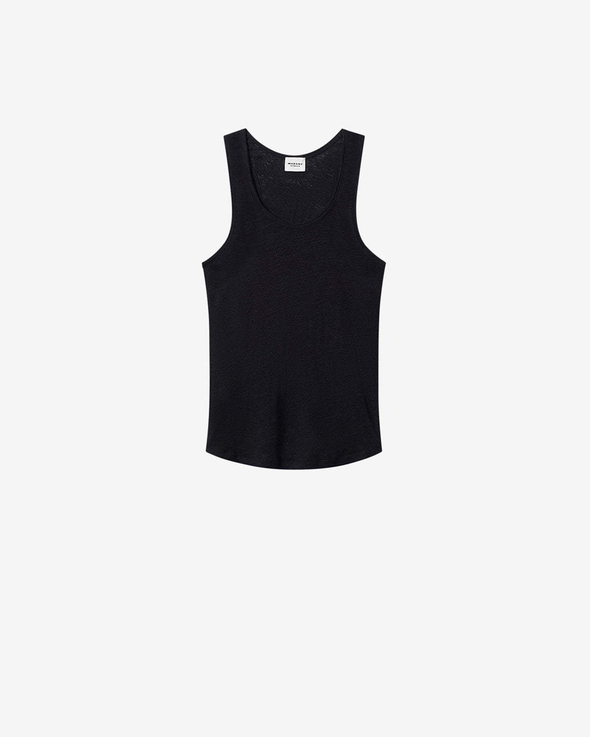 Isabel Marant Thea débardeur lin noir sans manches