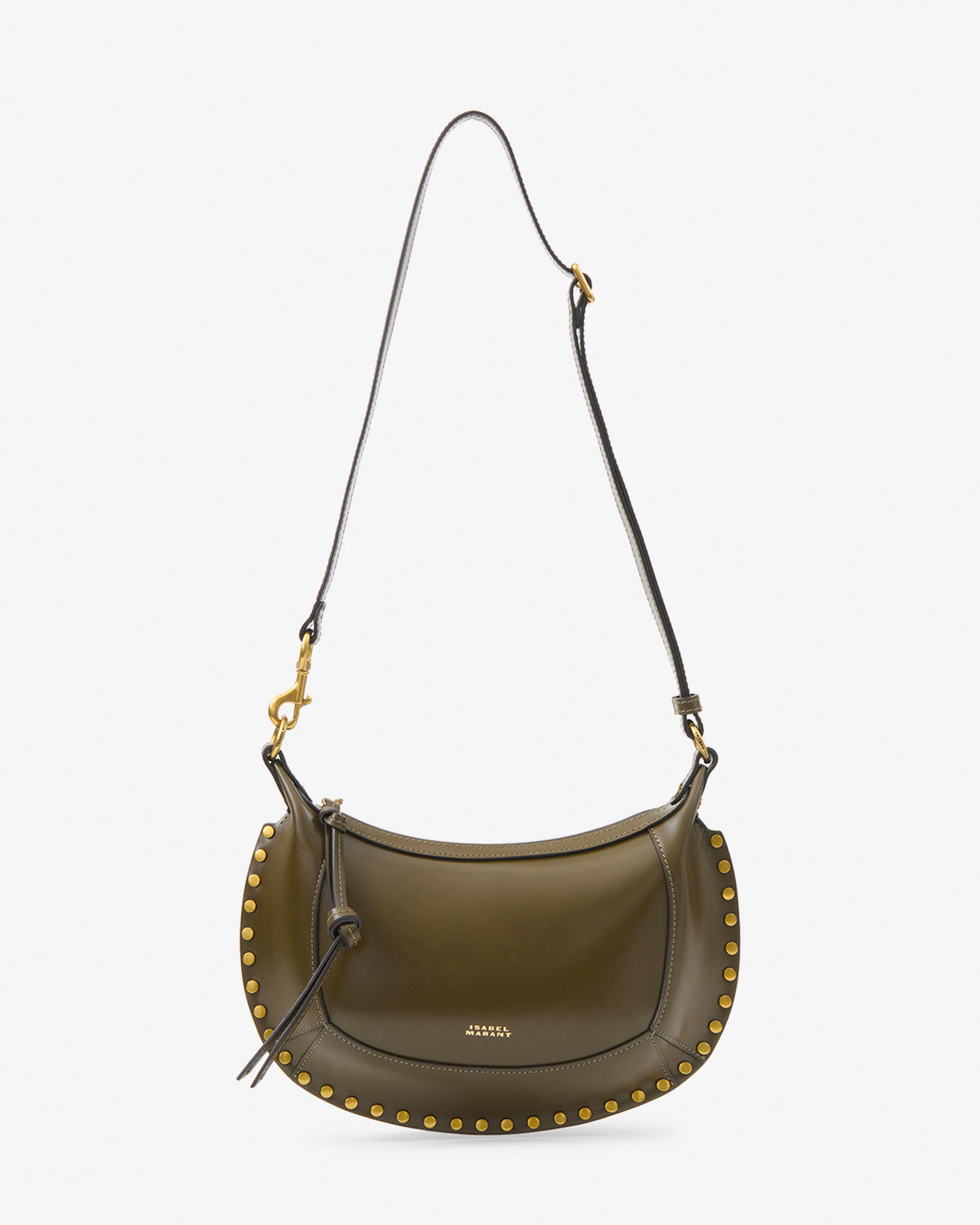Isabel Marant Oskan Moon PP0003FA sac cuir olive foncé