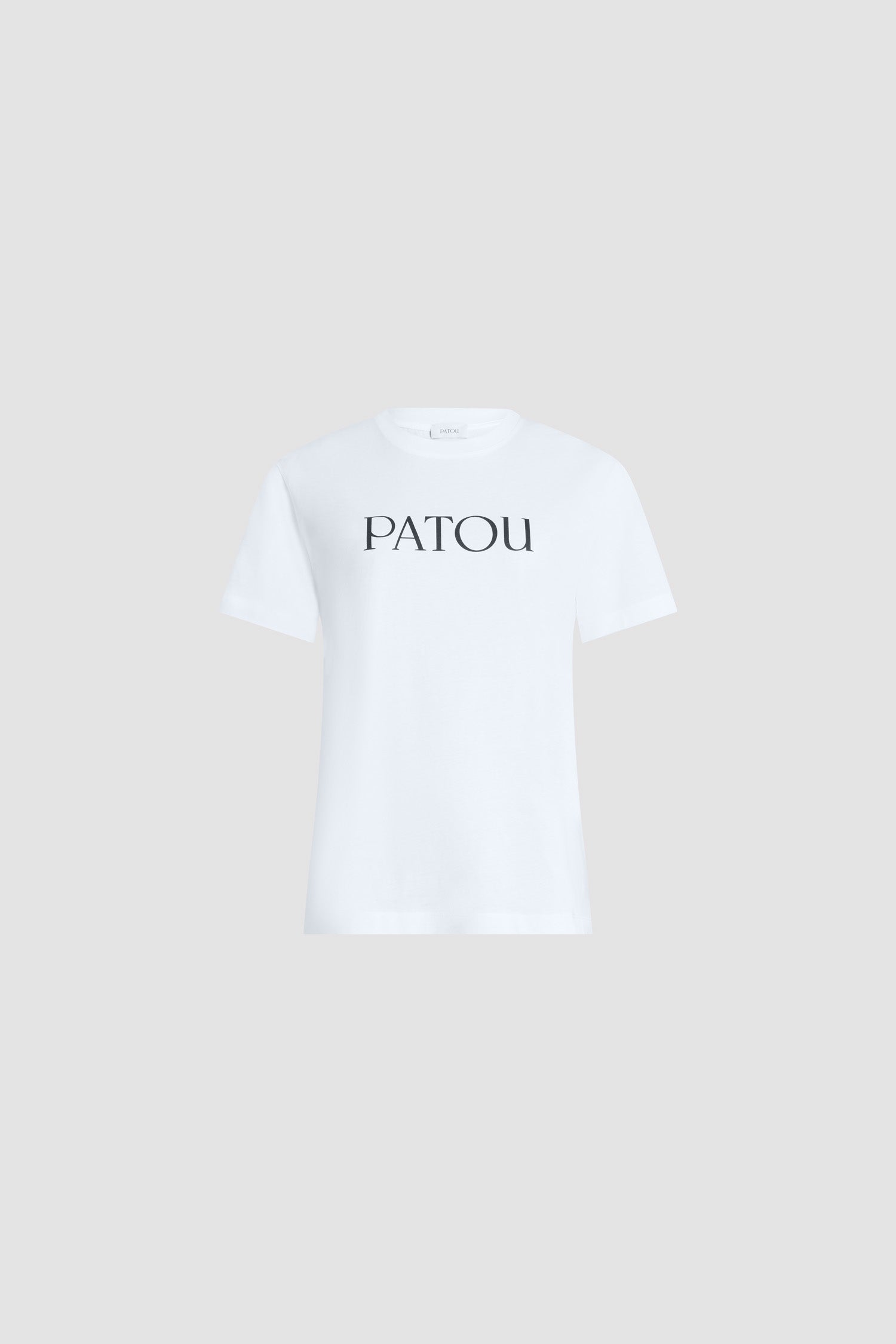 Patou JE0299999001W t-shirt blanc coton bio logo noir
