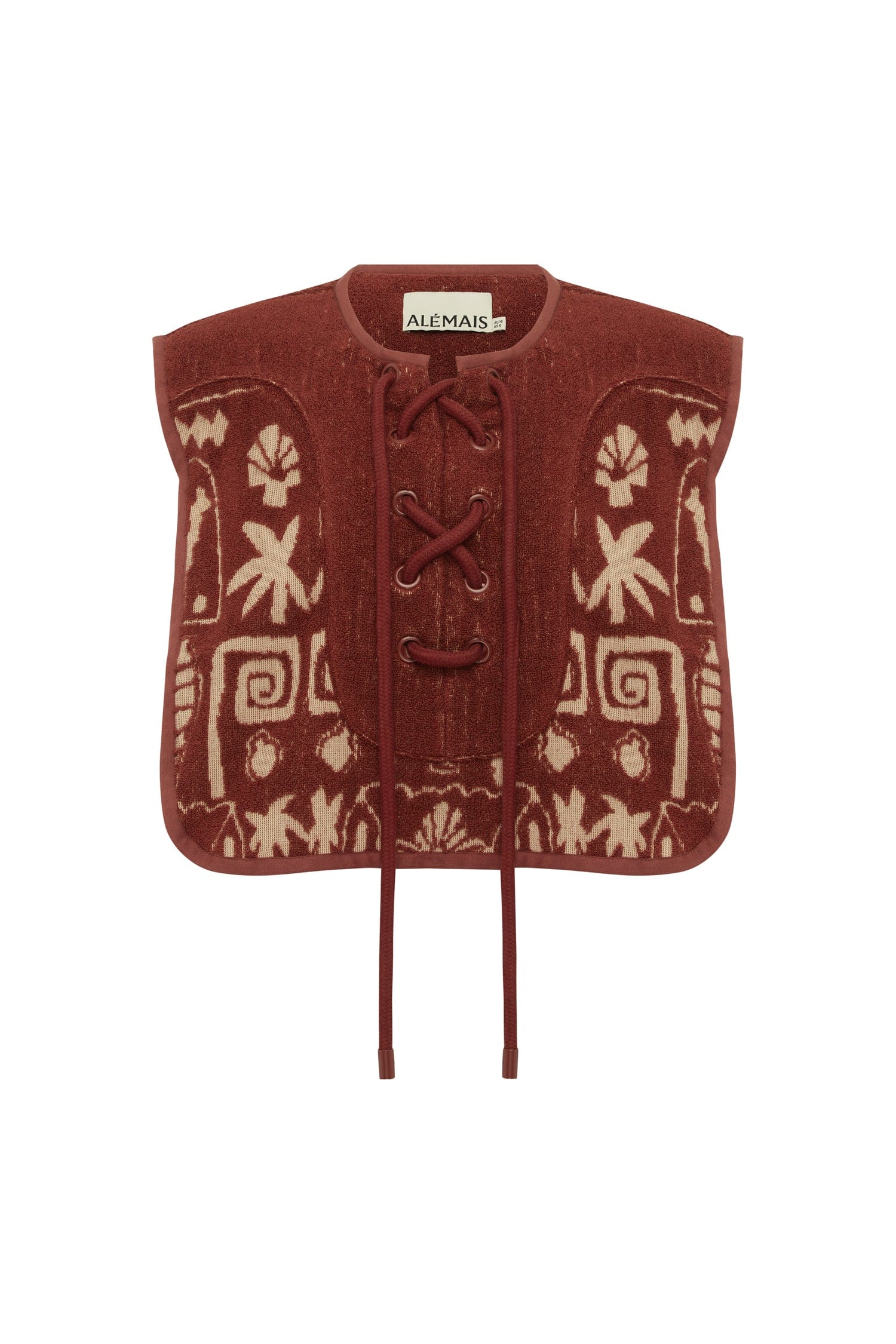 Alemais Maya top crop coton bio imprimé