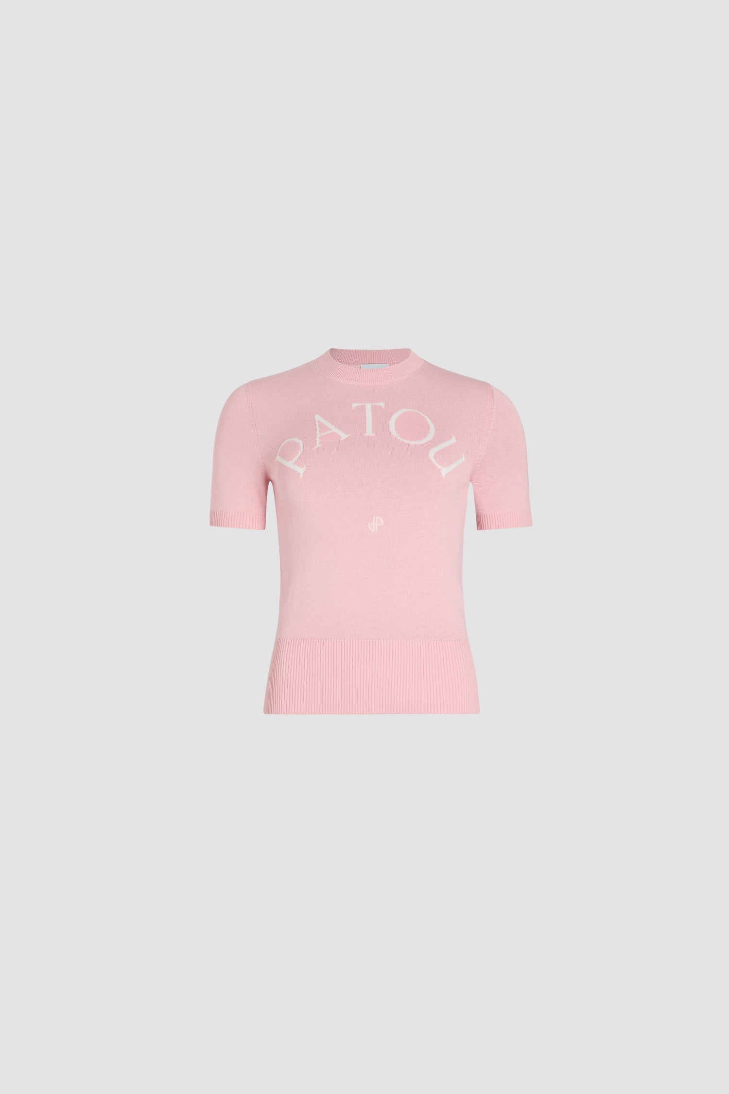 Patou Knitwear KN068 top coton rose Primrose Pink