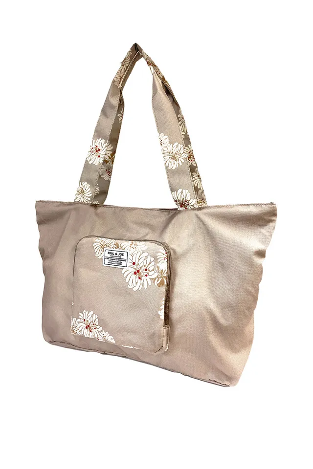 PAUL & JOE sac transport beige Chrysanthème TU