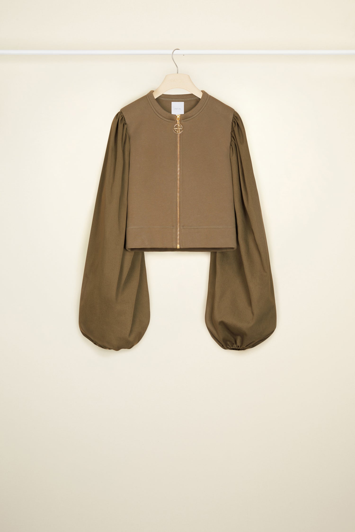 Patou JE045 sweat coton bio bronze manches ballon M
