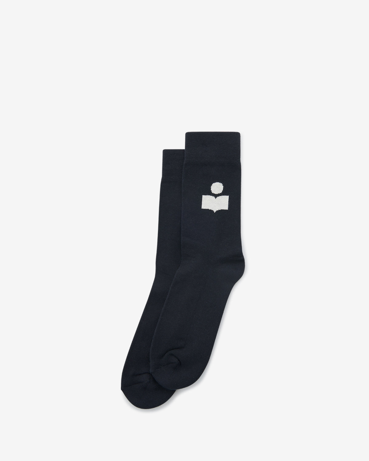 Isabel Marant Siloki chaussettes noir coton logo IM