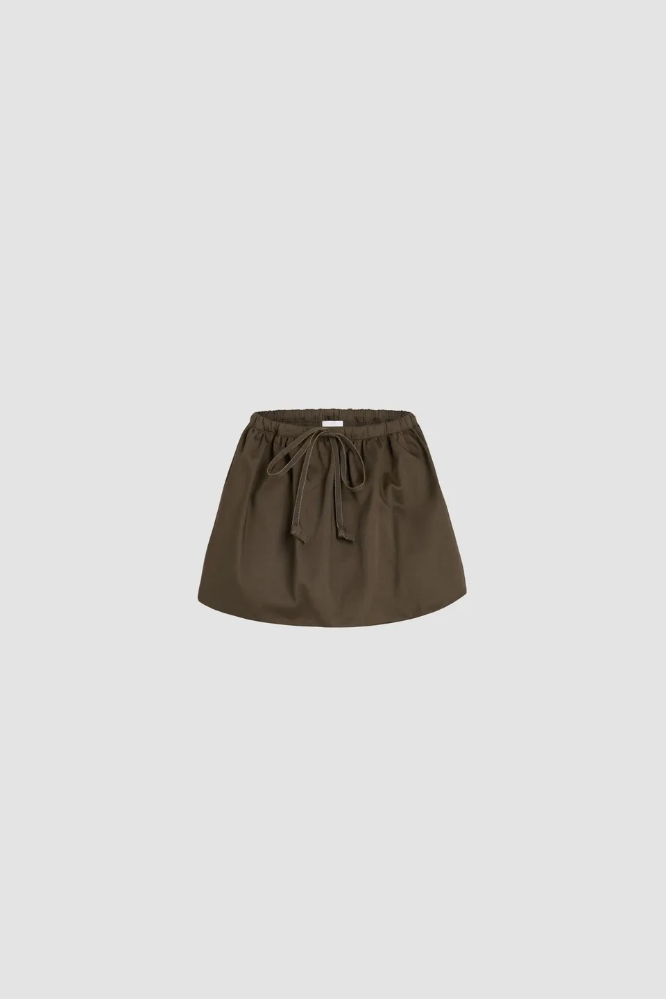 Patou P25SK081 mini jupe coton bio marron Java