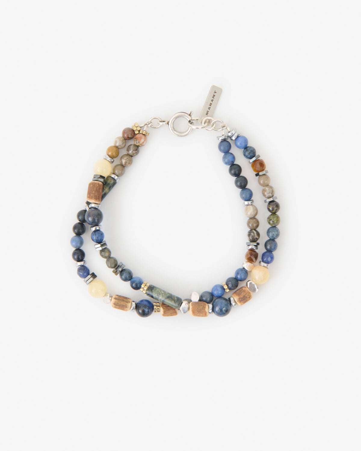 Isabel Marant Lois bracelet perles multicolor-bleu T1