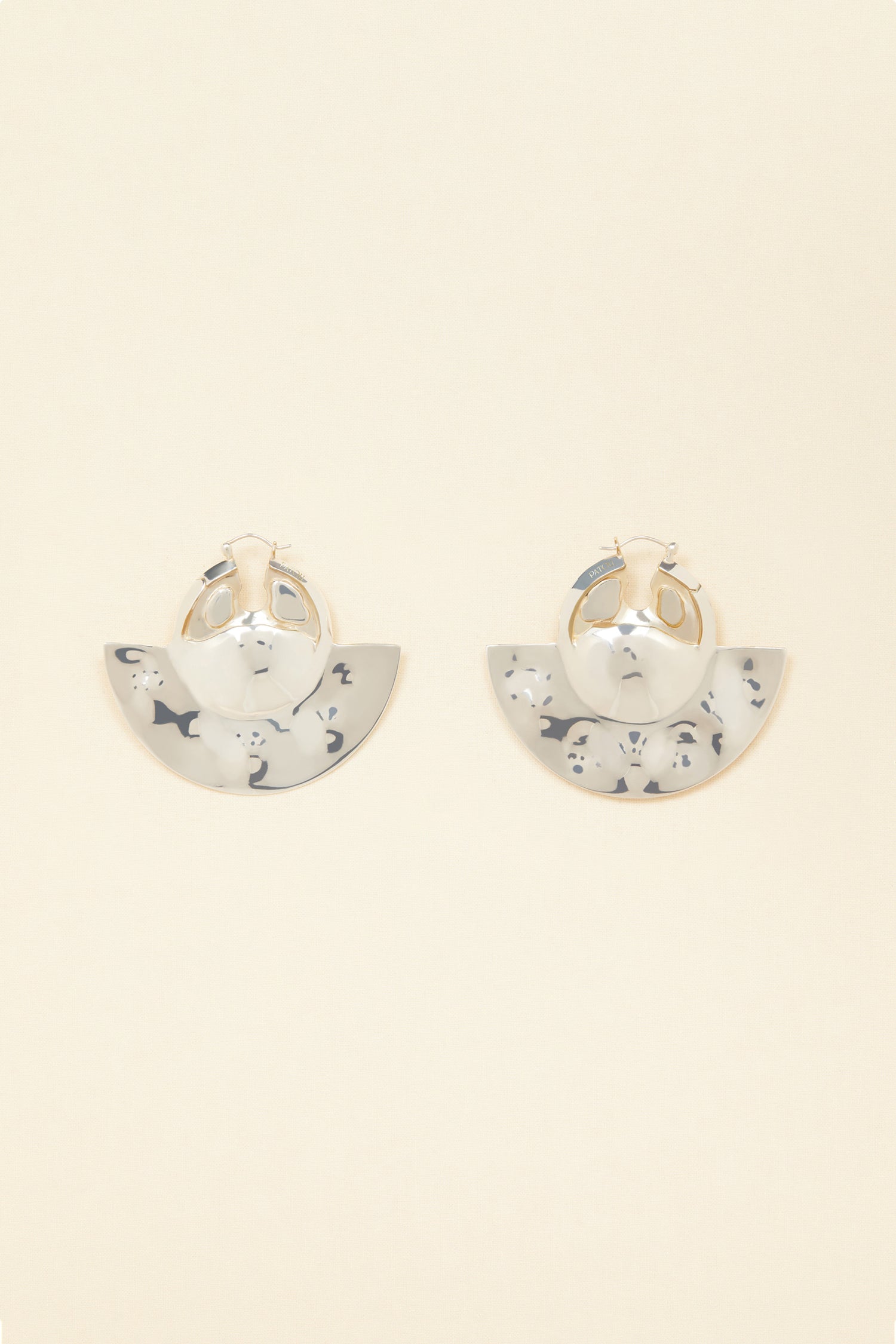 Patou JW005 boucles laiton pierre doré