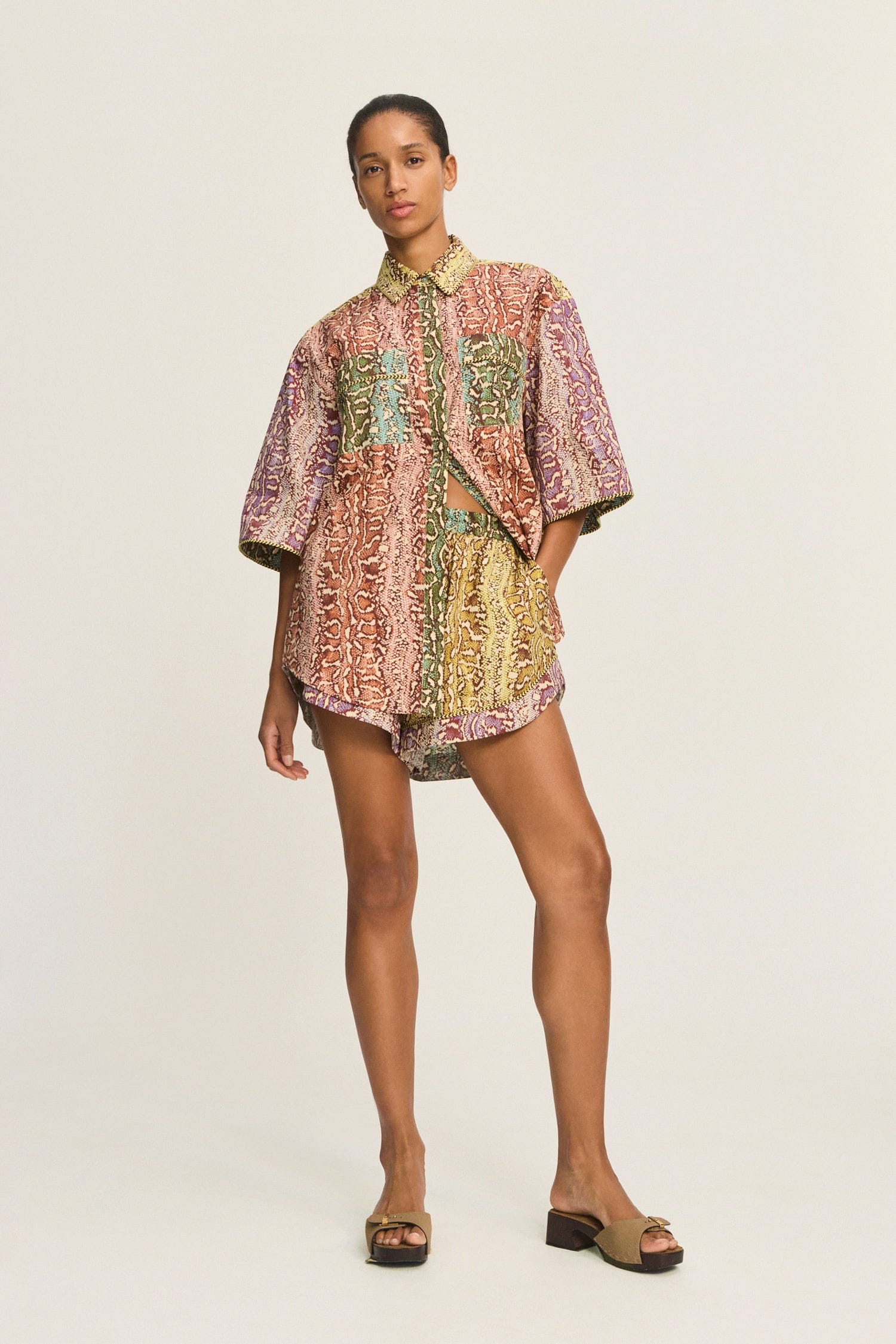 Alemäis Varna Short short coton bio imprimé animal