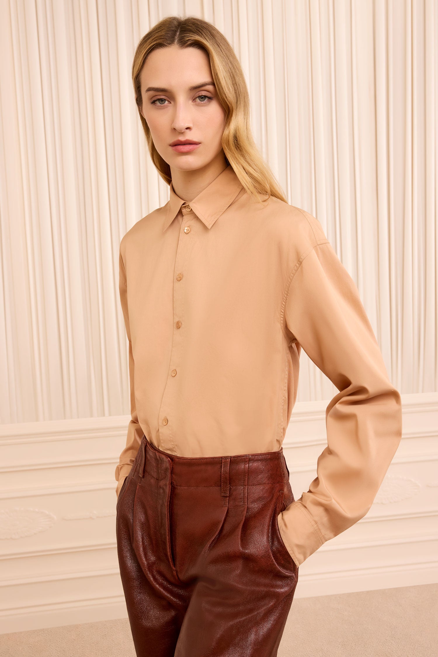 Ulla Johnson Laia chemisier coton Powder