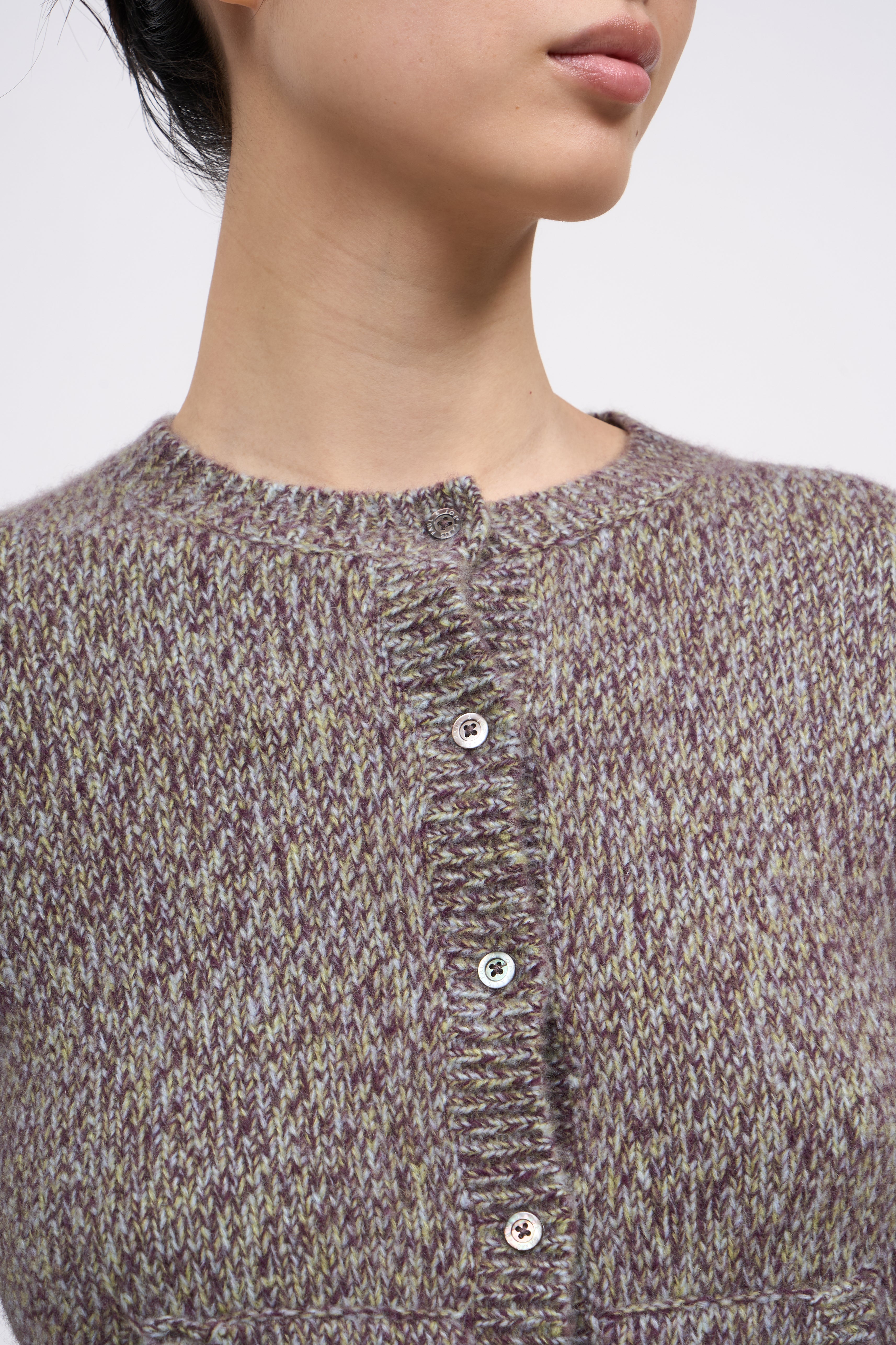 PAUL & JOE Roussillon cardigan cachemire écru boutons nacre