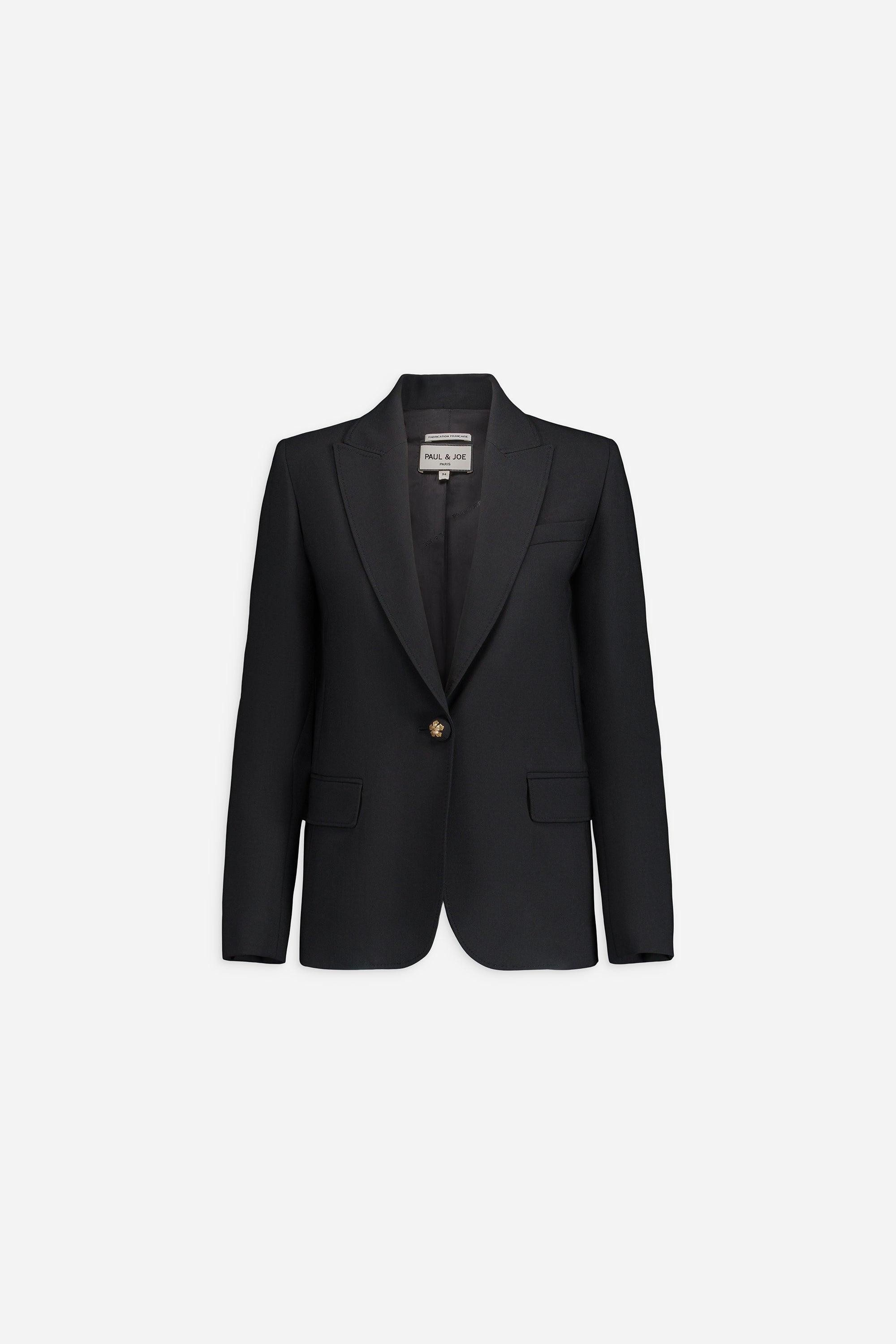 Paul & Joe Zalana veste tailleur simple croisure drap de laine