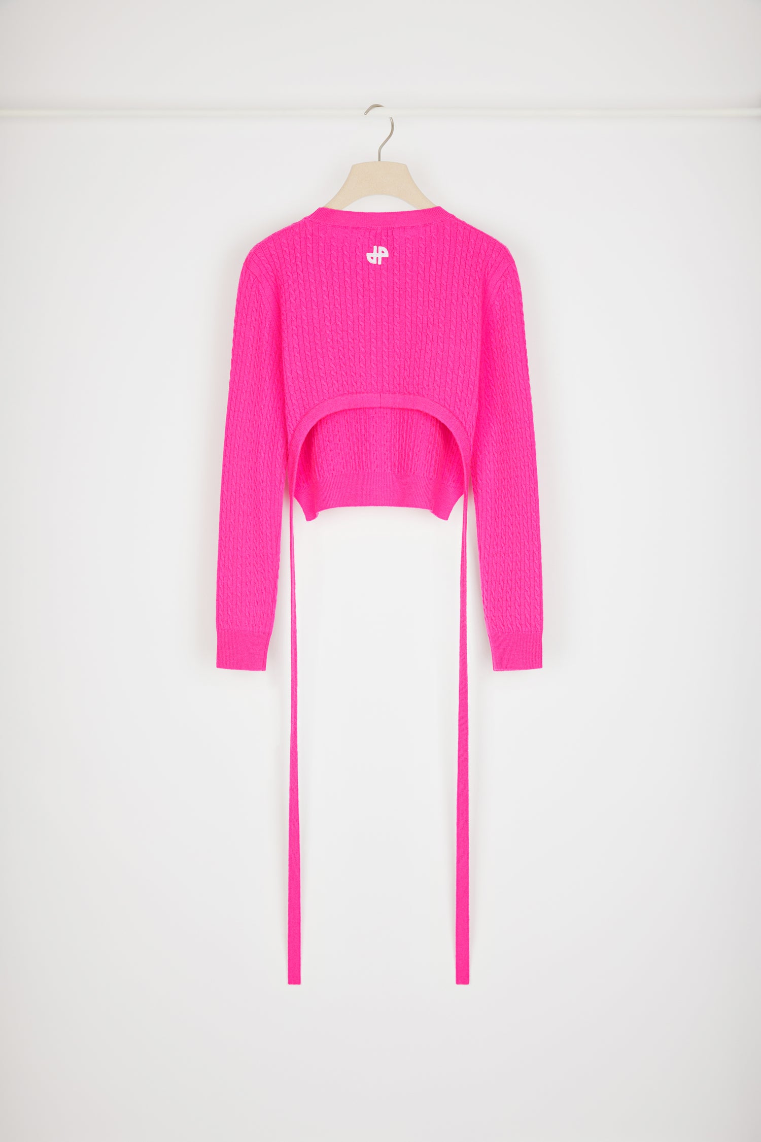Patou Knitwear P23KN1238041453B pull rose begonia laine