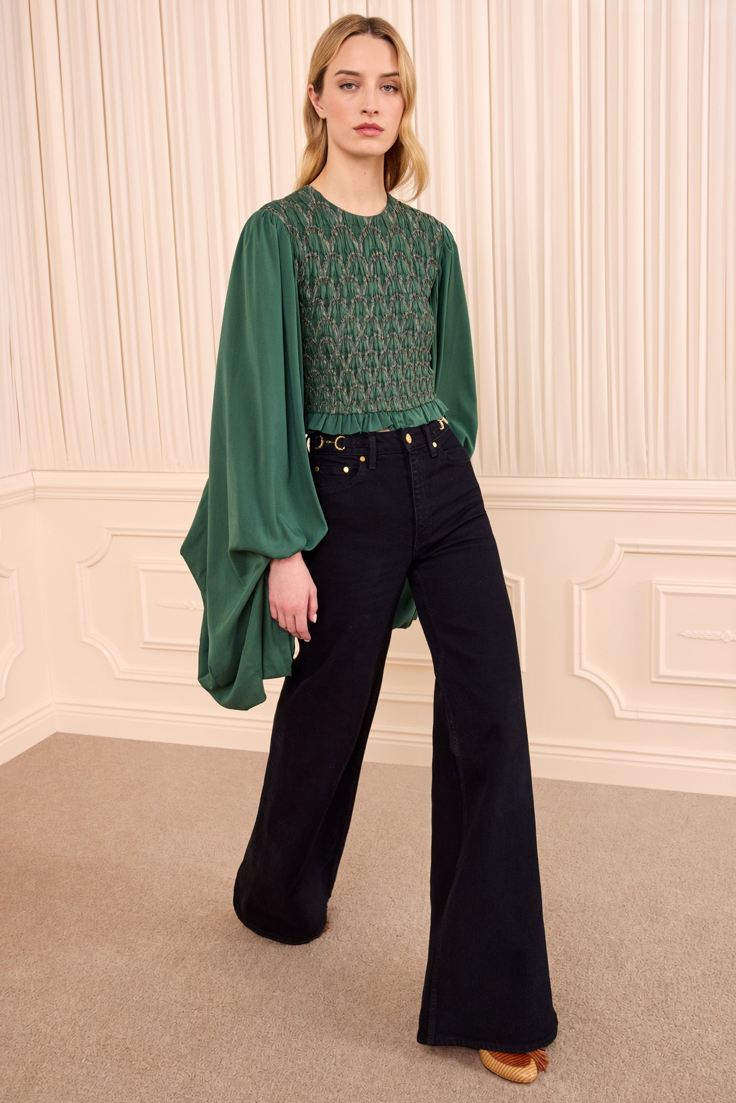 Ulla Johnson Marlene FA260244 Blouse Tourmaline en soie