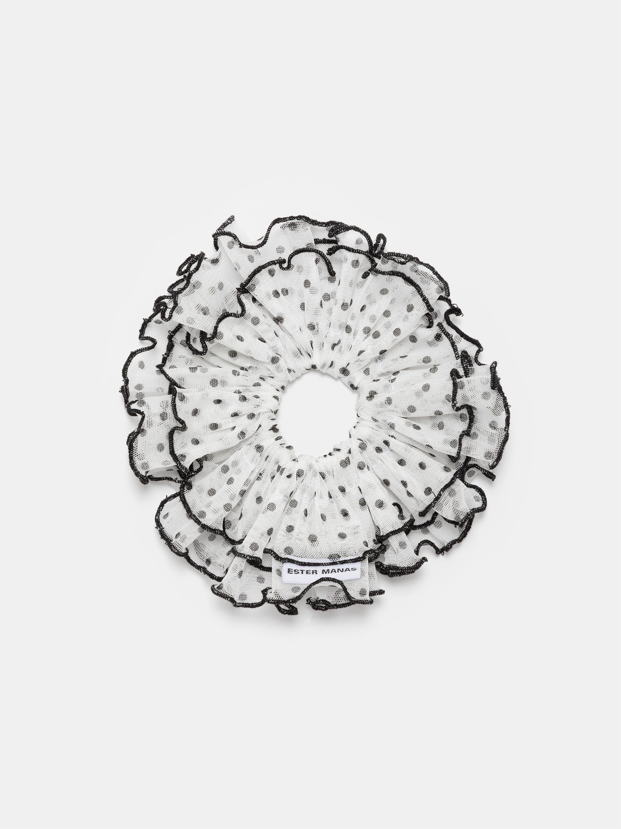 Ester Manas Scrunchies chouchou pois tulle 16 cm