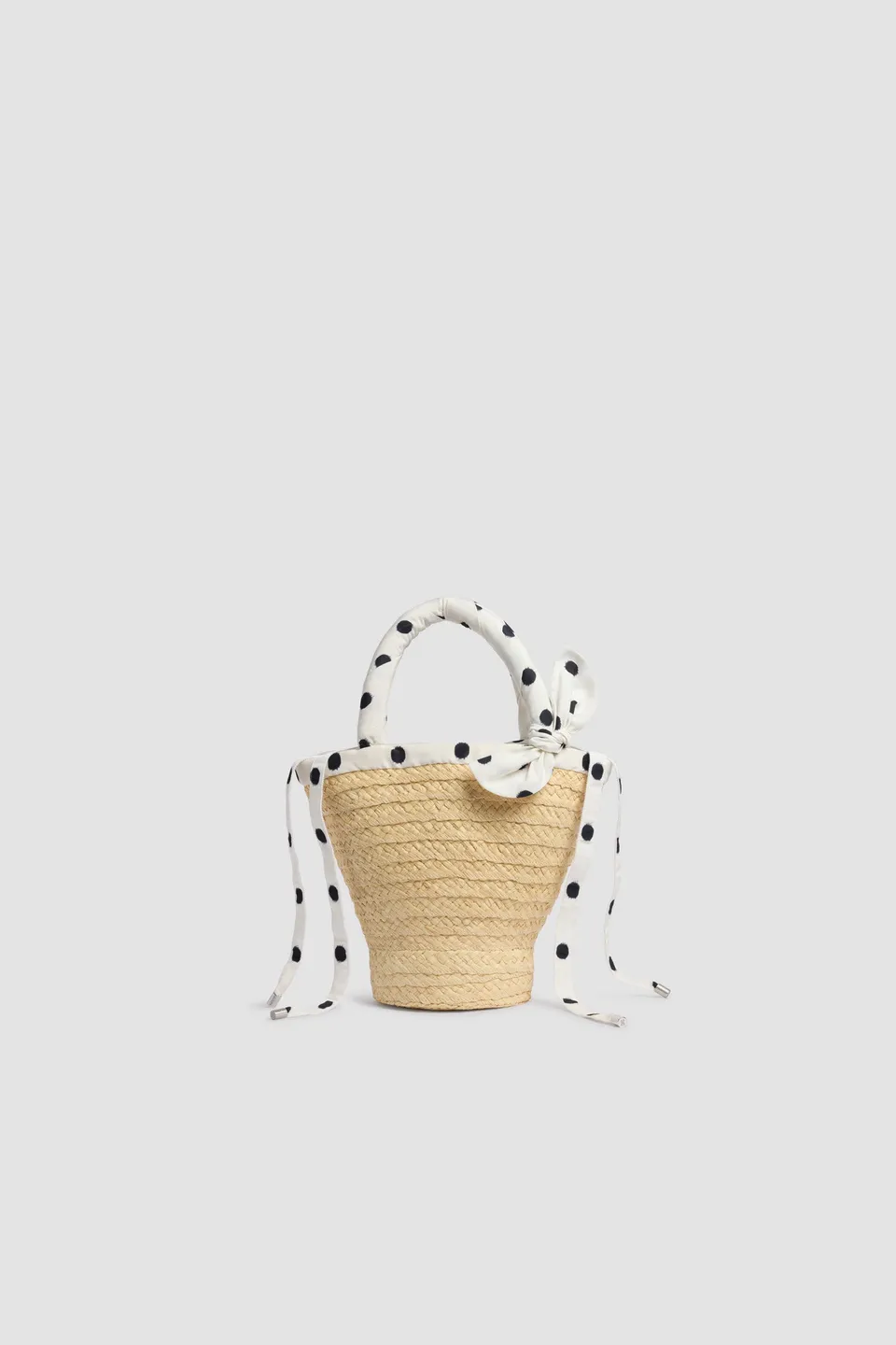 Patou AC13001405964 petit sac seau raphia Cloud Dancer
