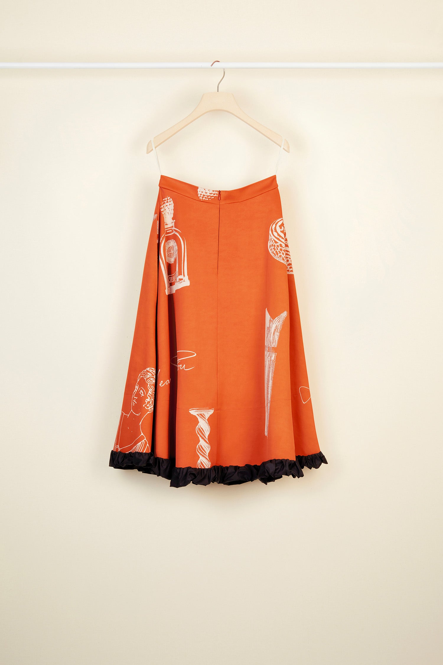 Patou SK001 jupe midi imprimée Sienna Riddle