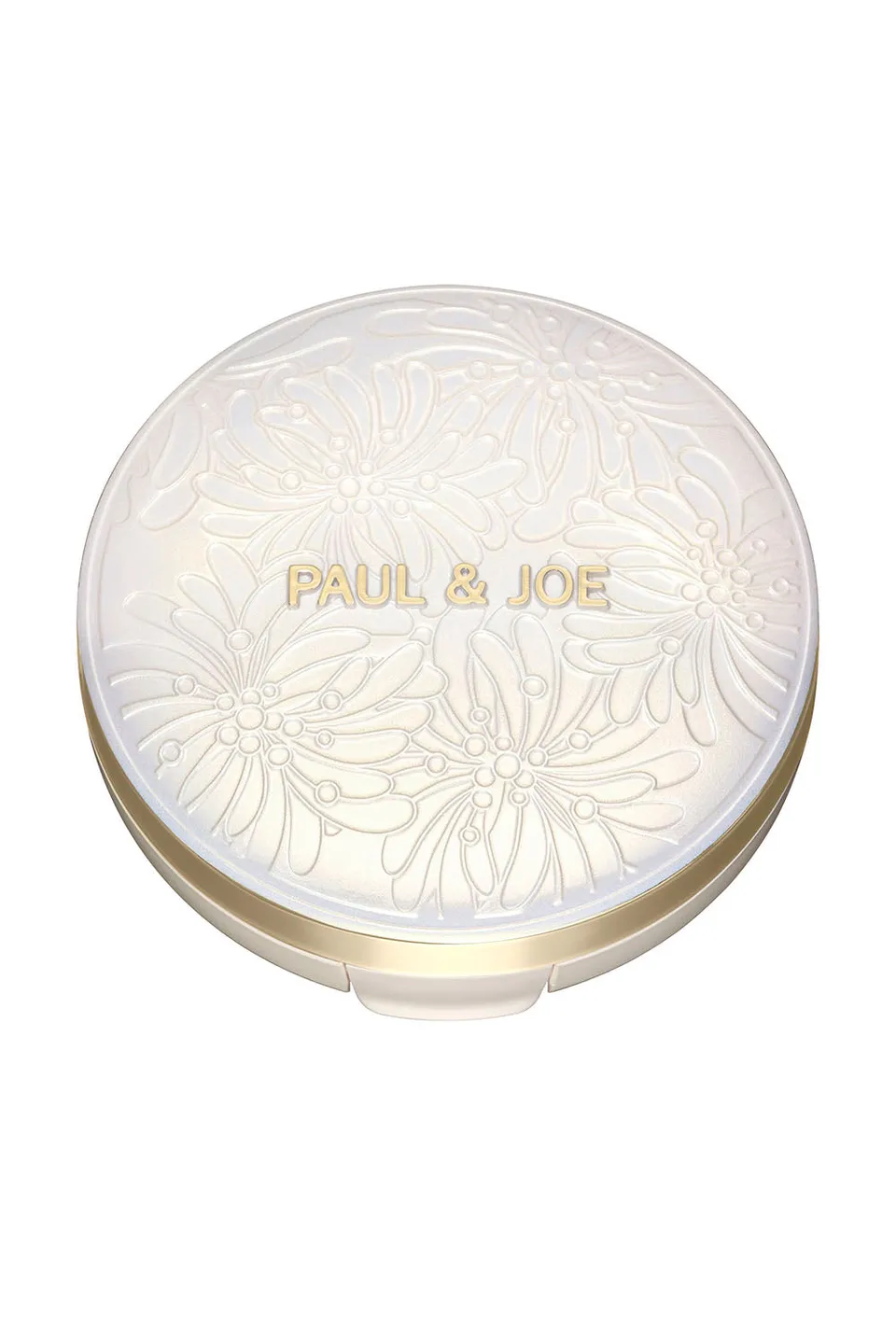 Paul & Joe boîtier base maquillage blanc nacré miroir