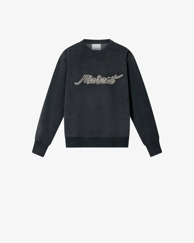 Isabel Marant Mahony sweatshirt noir délavé coton