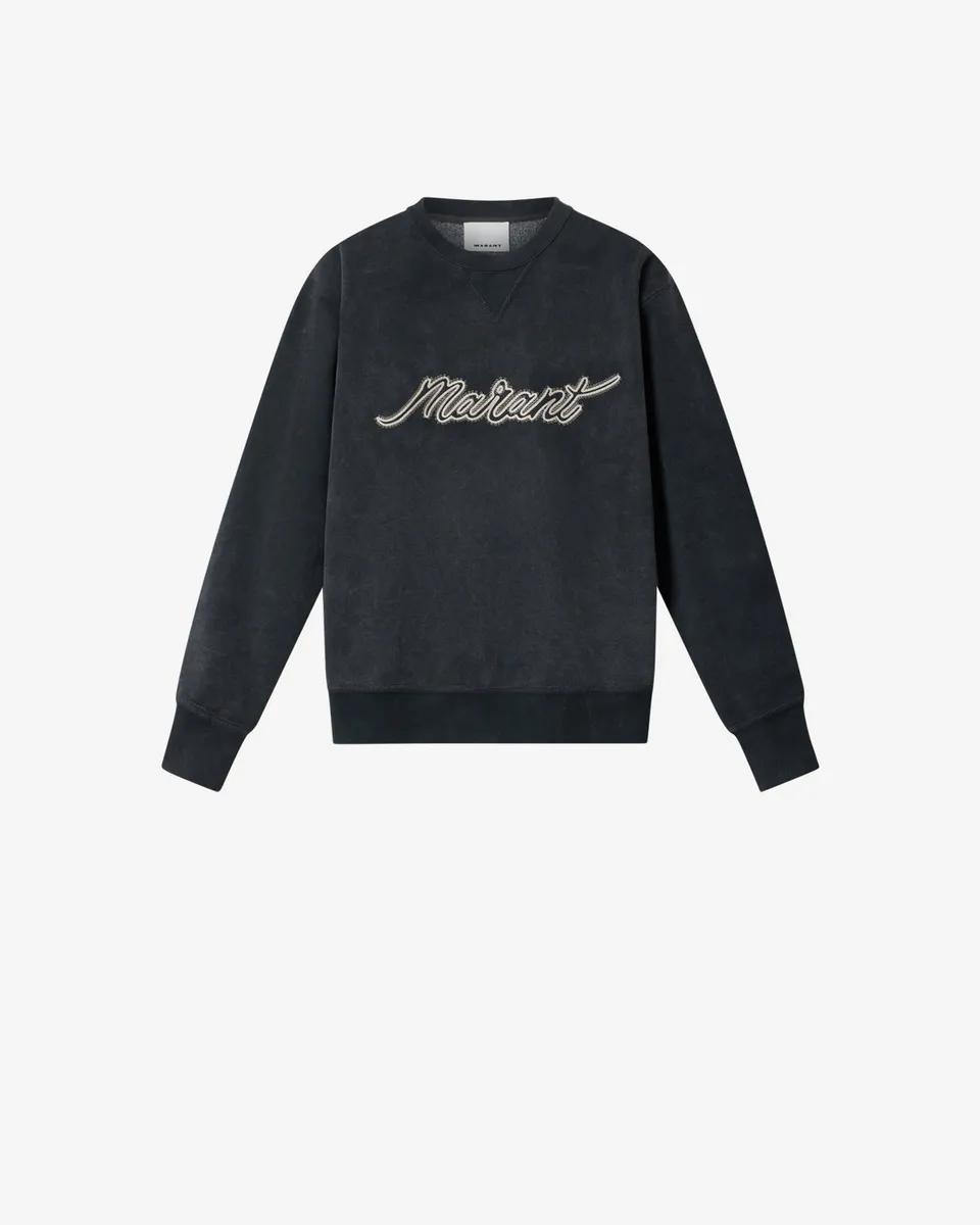 Isabel Marant Mahony sweatshirt noir délavé coton