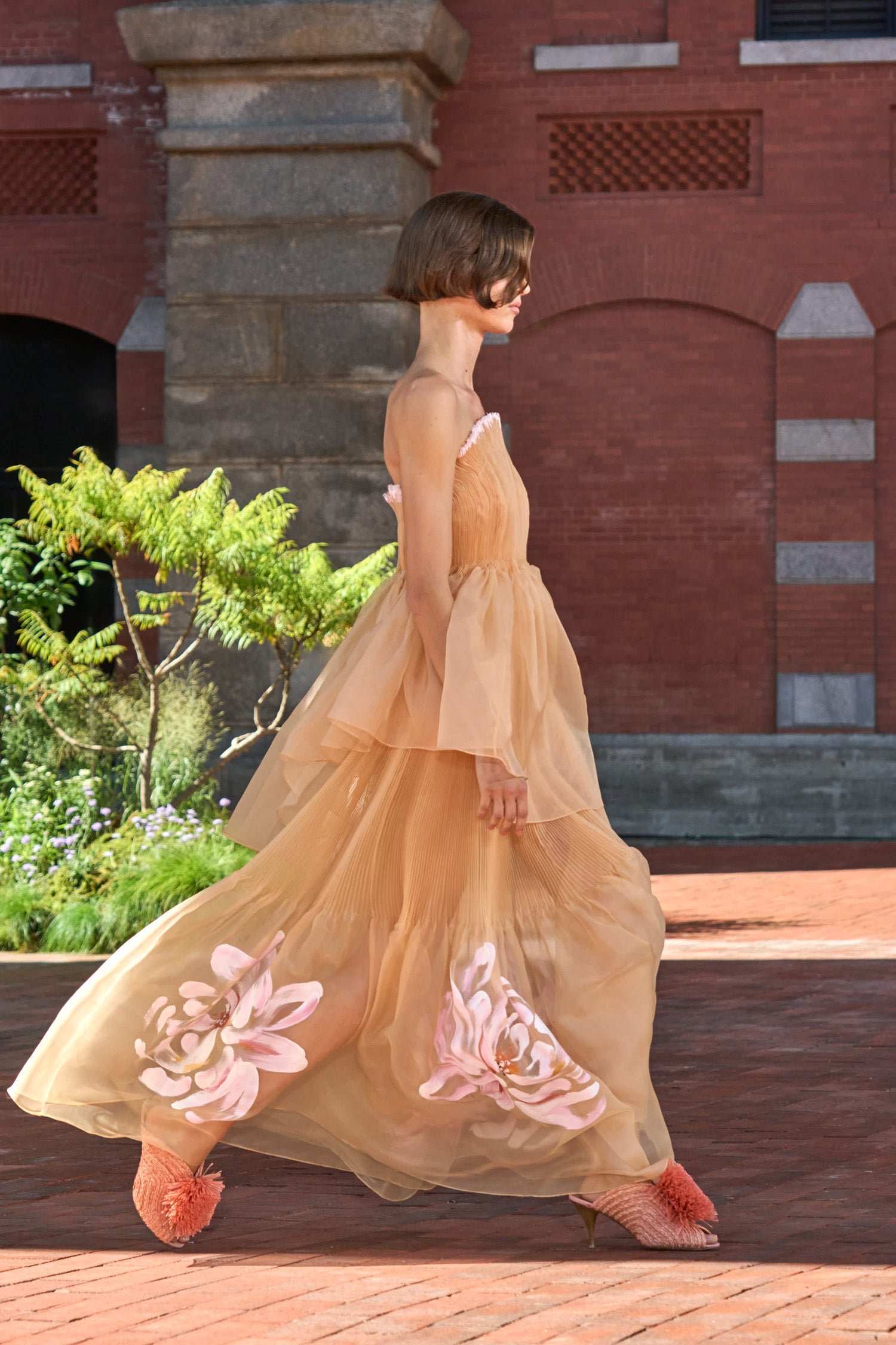 Ulla Johnson Dara Chamois jupe maxi organza soie