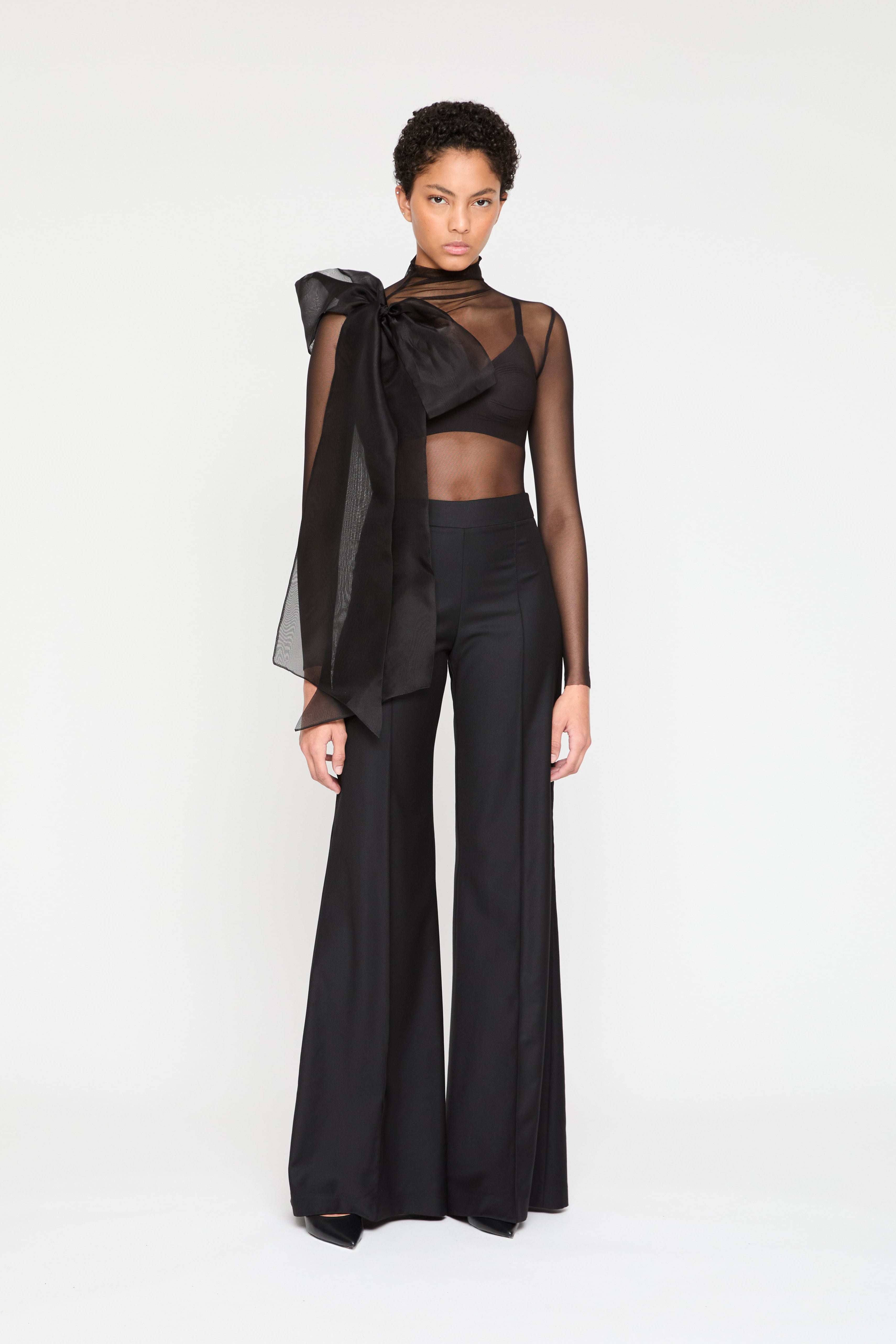 ATU Body Couture body tulle semi-transparent nœud taille S