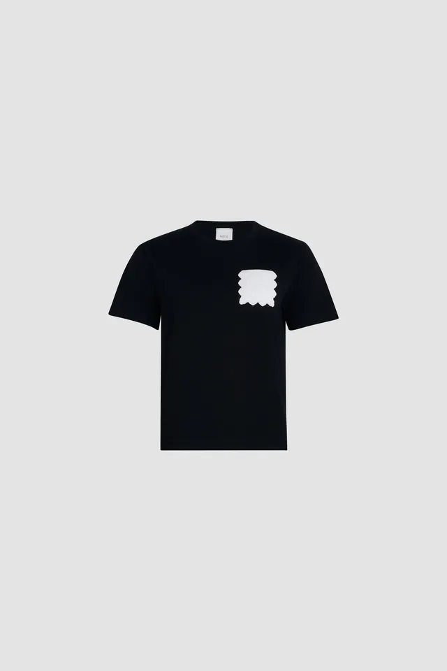 Patou JE141 t-shirt noir poche coton bio