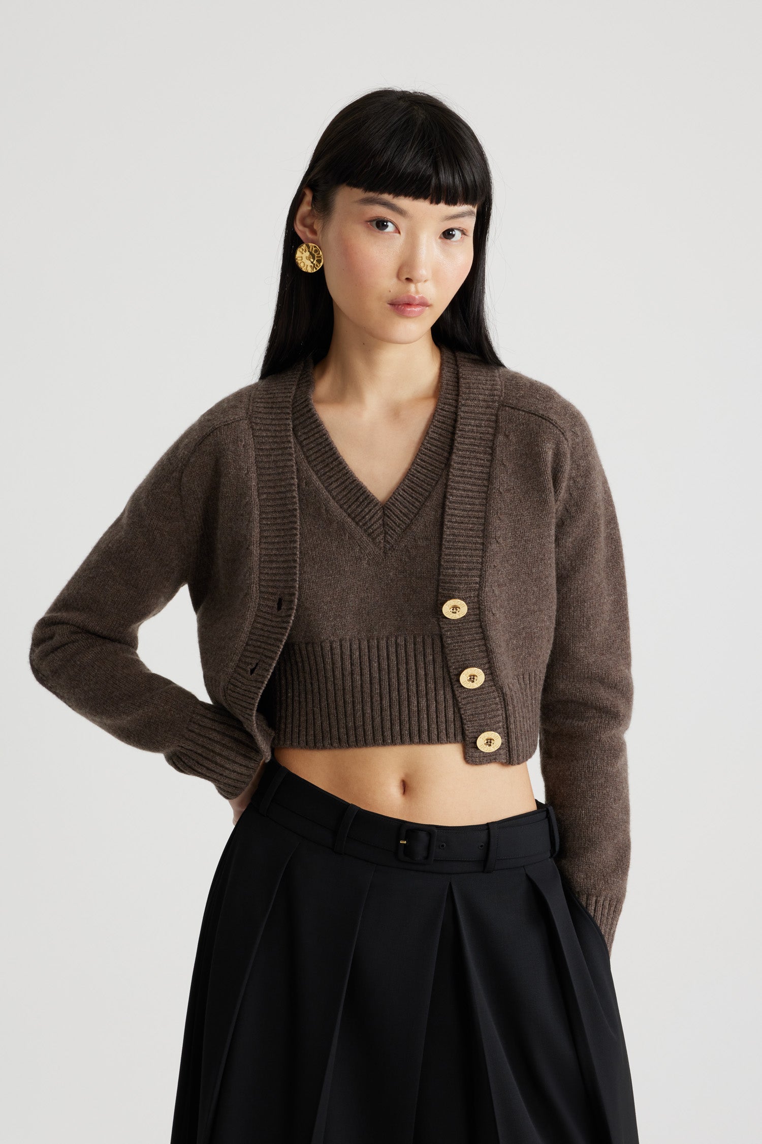 Patou KN2038064807C gilet laine clove court