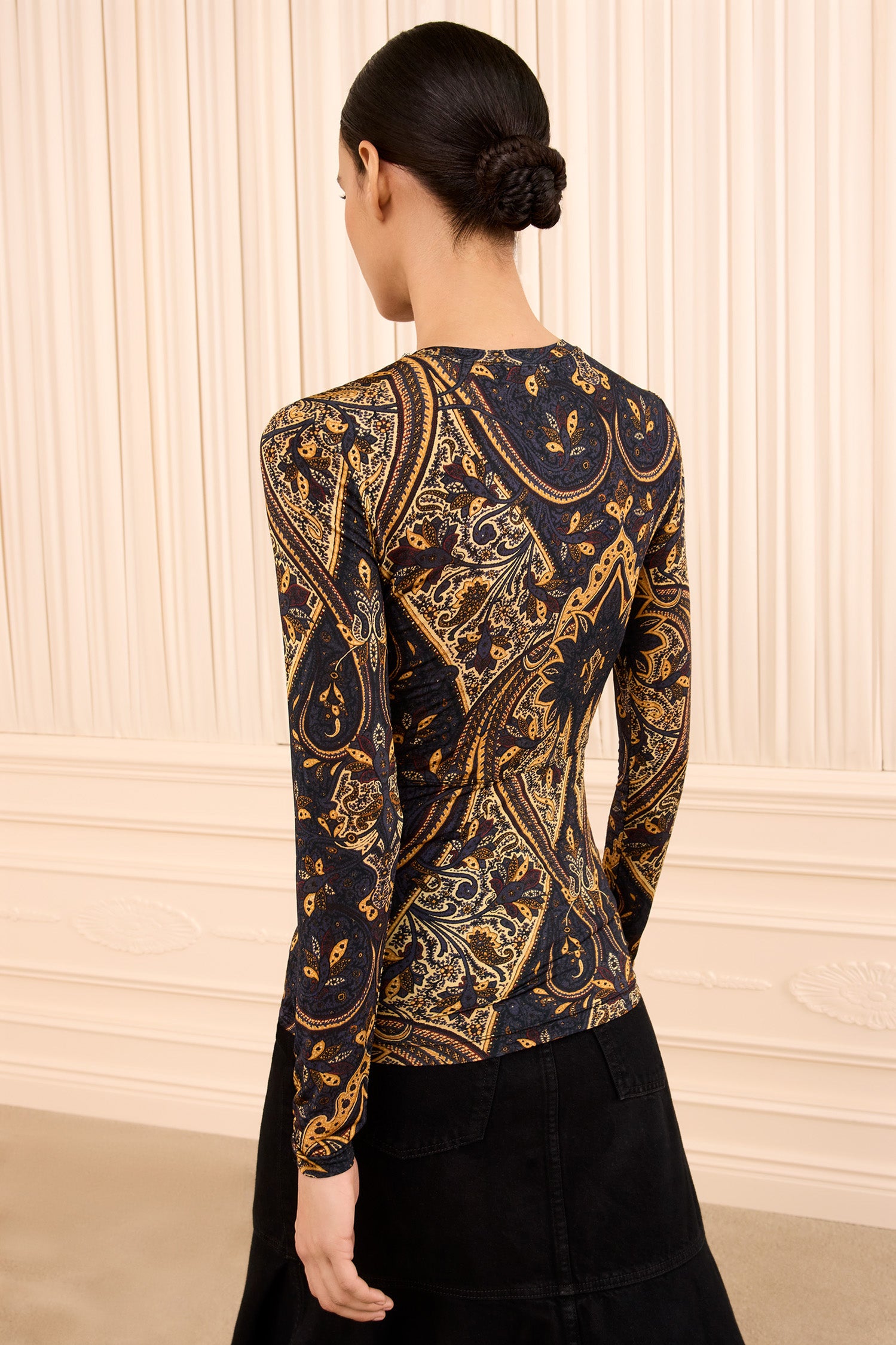 Ulla Johnson Neri FA260812 top jersey Twilight Paisley