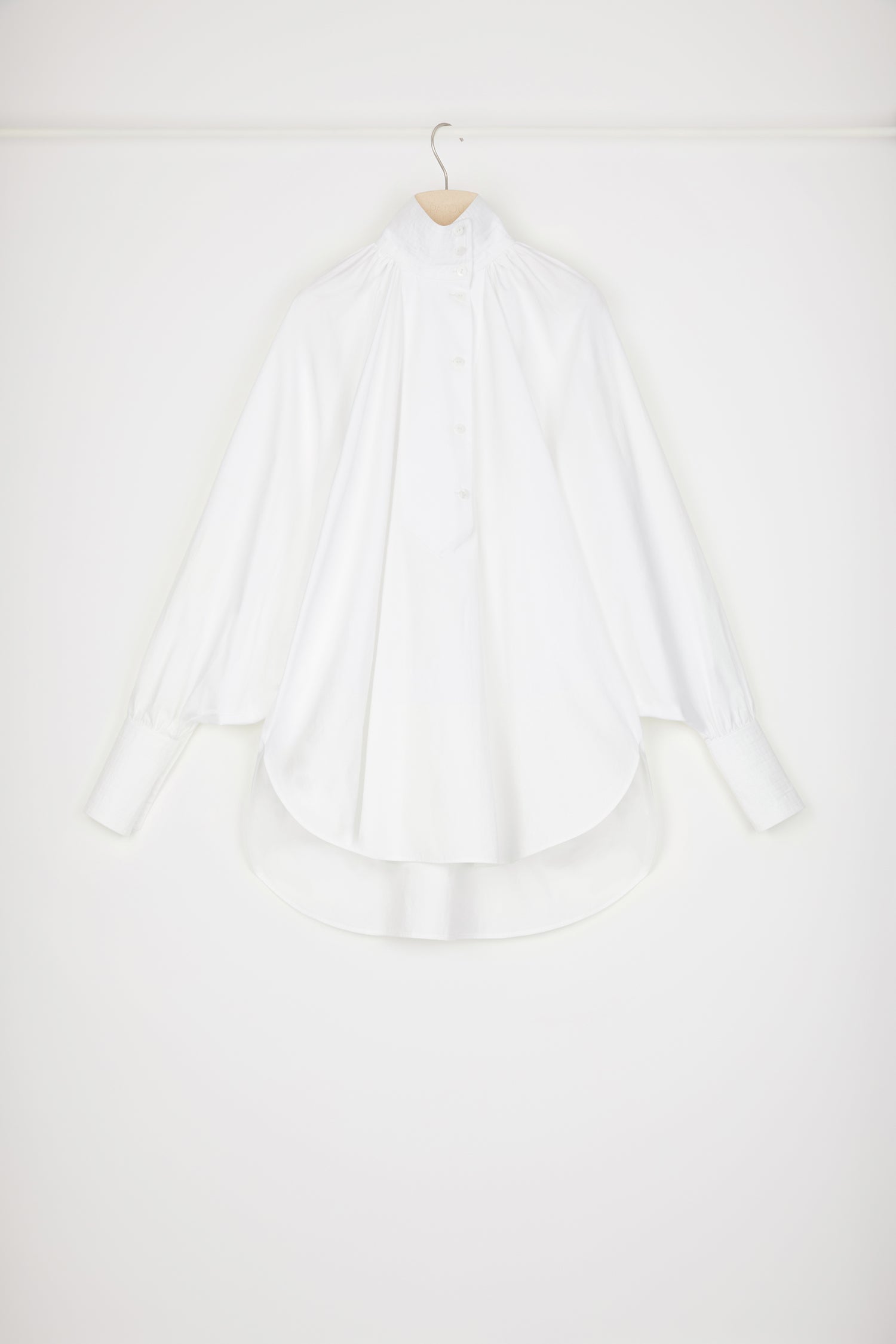 Patou High-neck blouse blouse coton blanc White 38