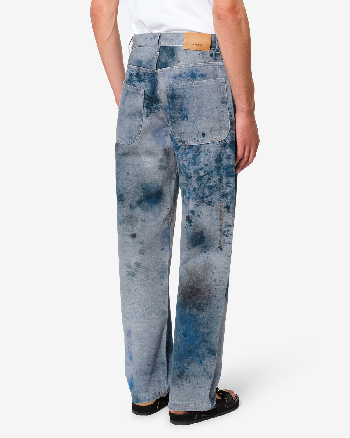 Isabel Marant Pablo PA0194HE jean loose bleu indigo tie dye