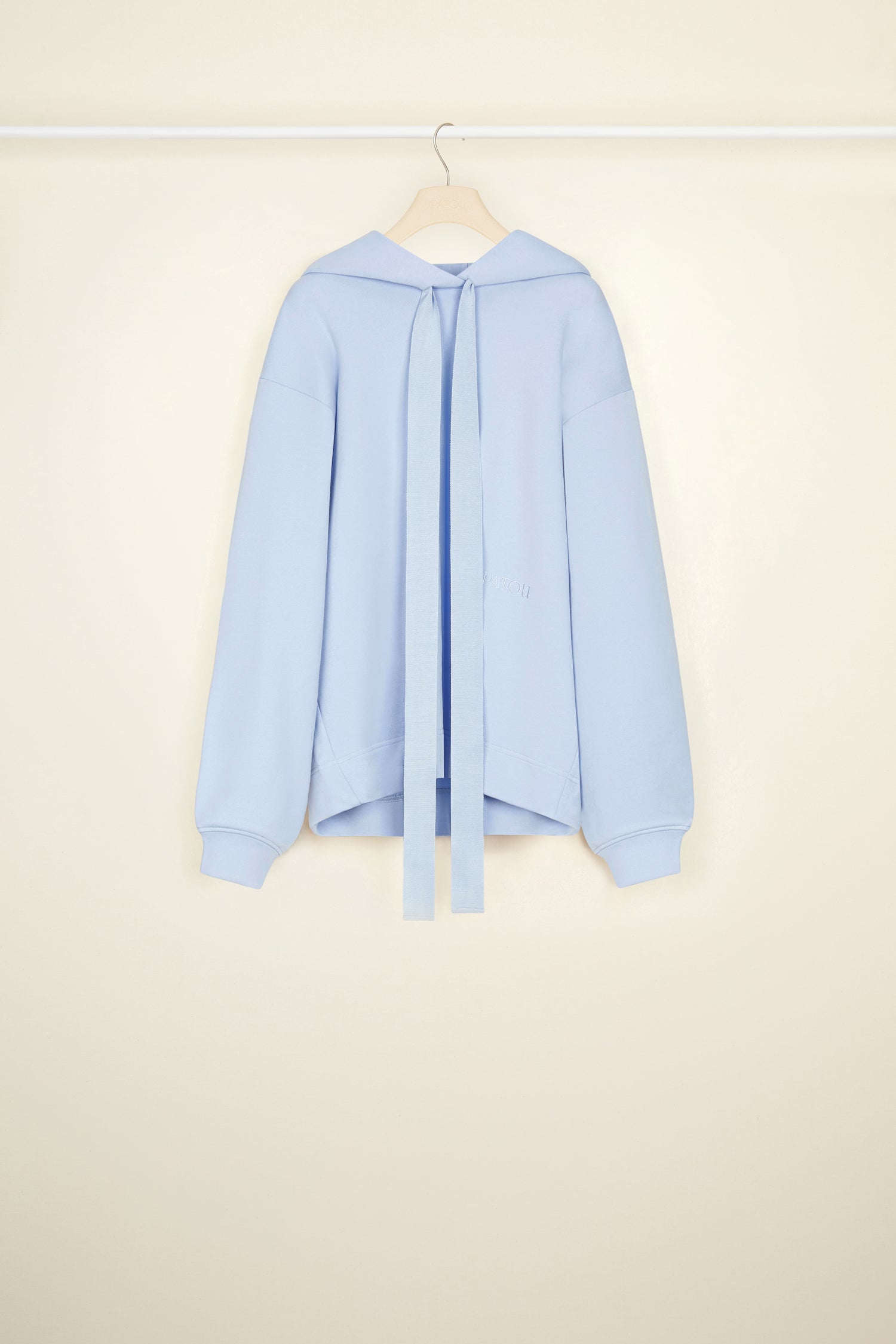 Patou JE037 sweat capuche Aurora coton bio logo dos