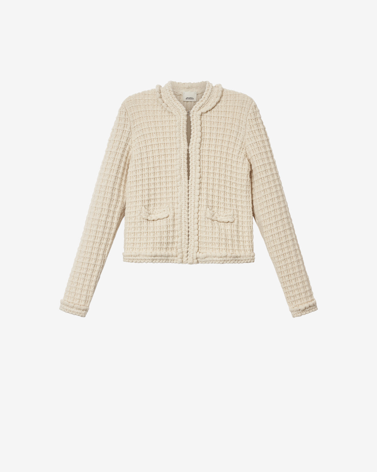 Isabel Marant Mailles Hortense cardigan écru laine alpaga