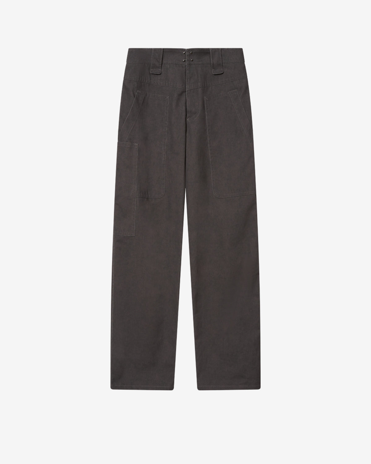Isabel Marant Rhil pantalon sergé coton café
