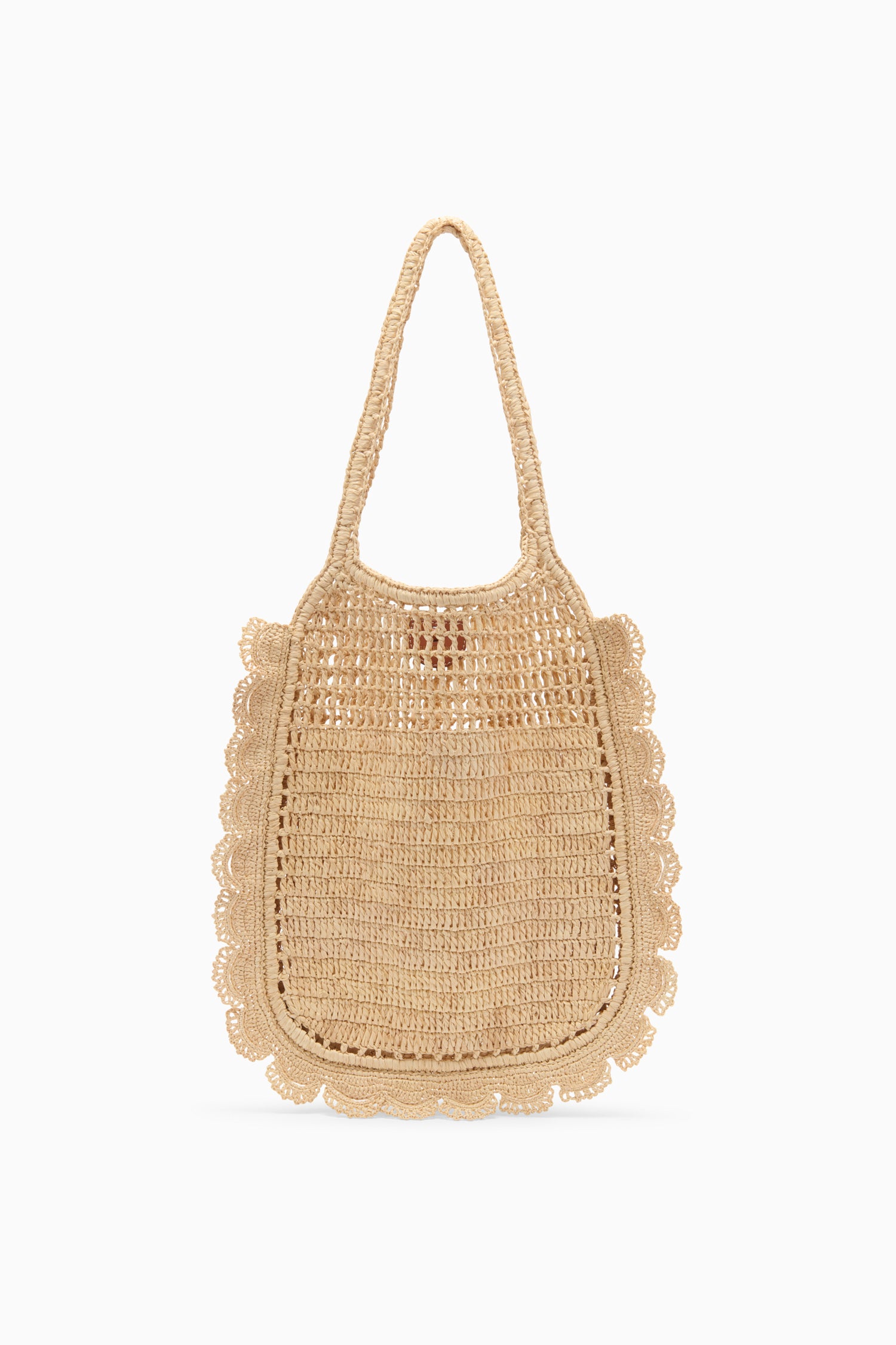 Ulla Johnson Marina tote raphia naturel crochet