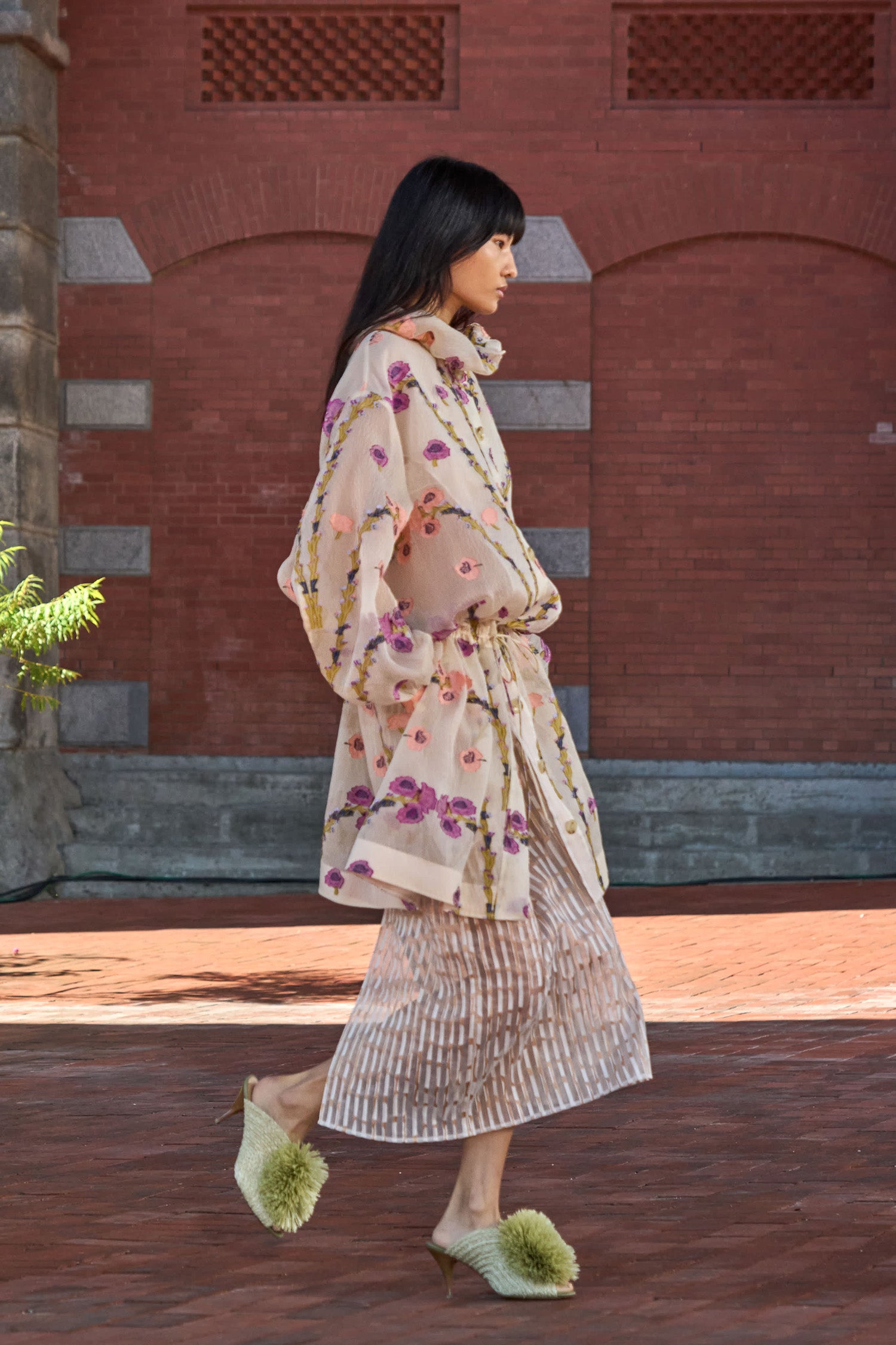 Ulla Johnson Lisette veste péplum pearl bloom