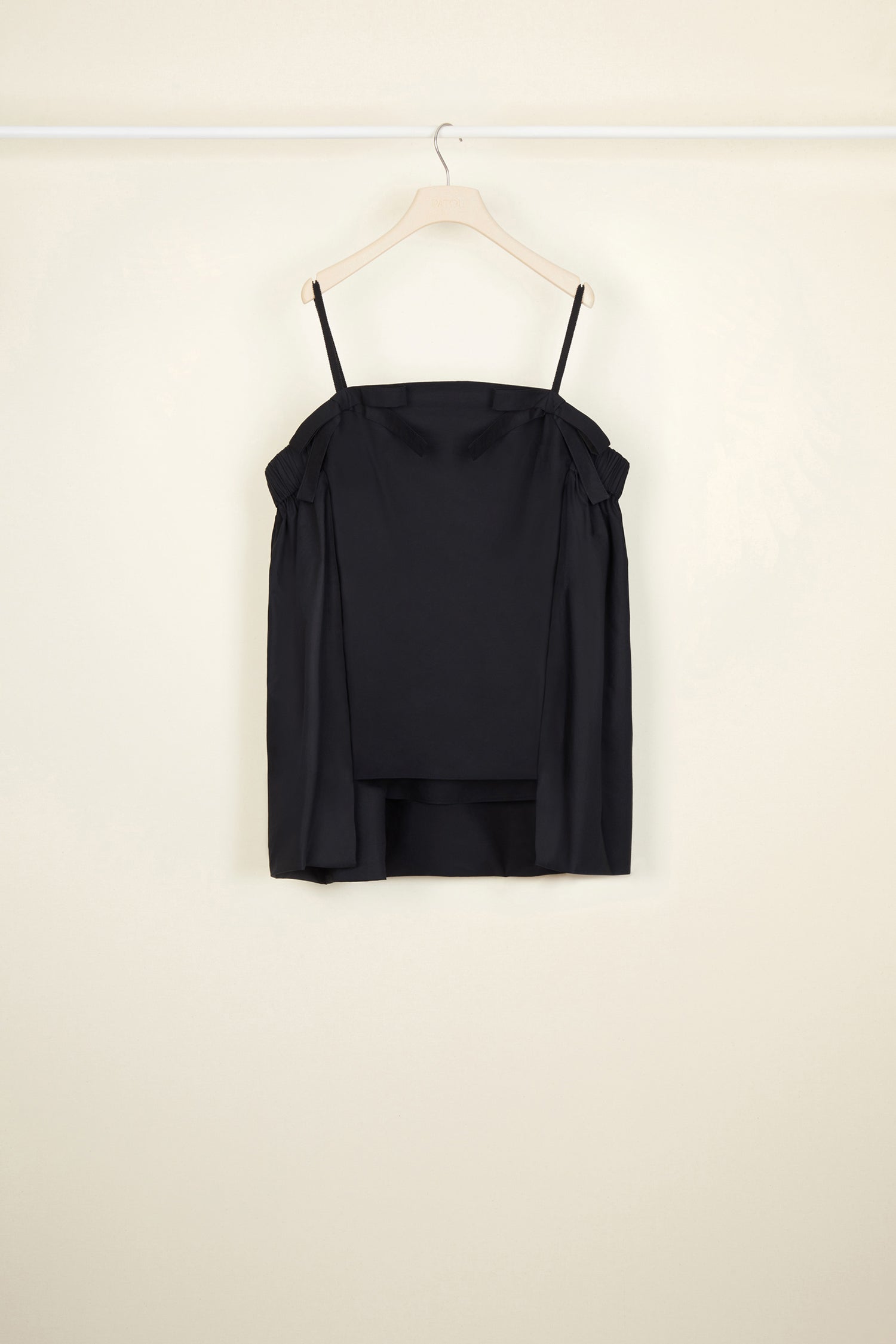 Patou Cape E20TO0130017999B top noir popeline bio