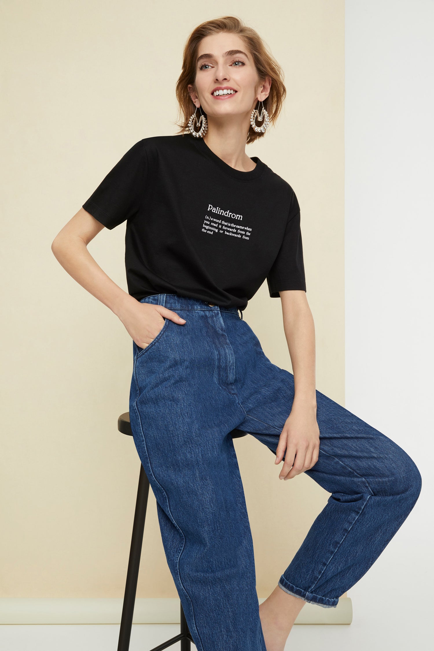 Patou JE002 t-shirt coton bio noir Palindrom