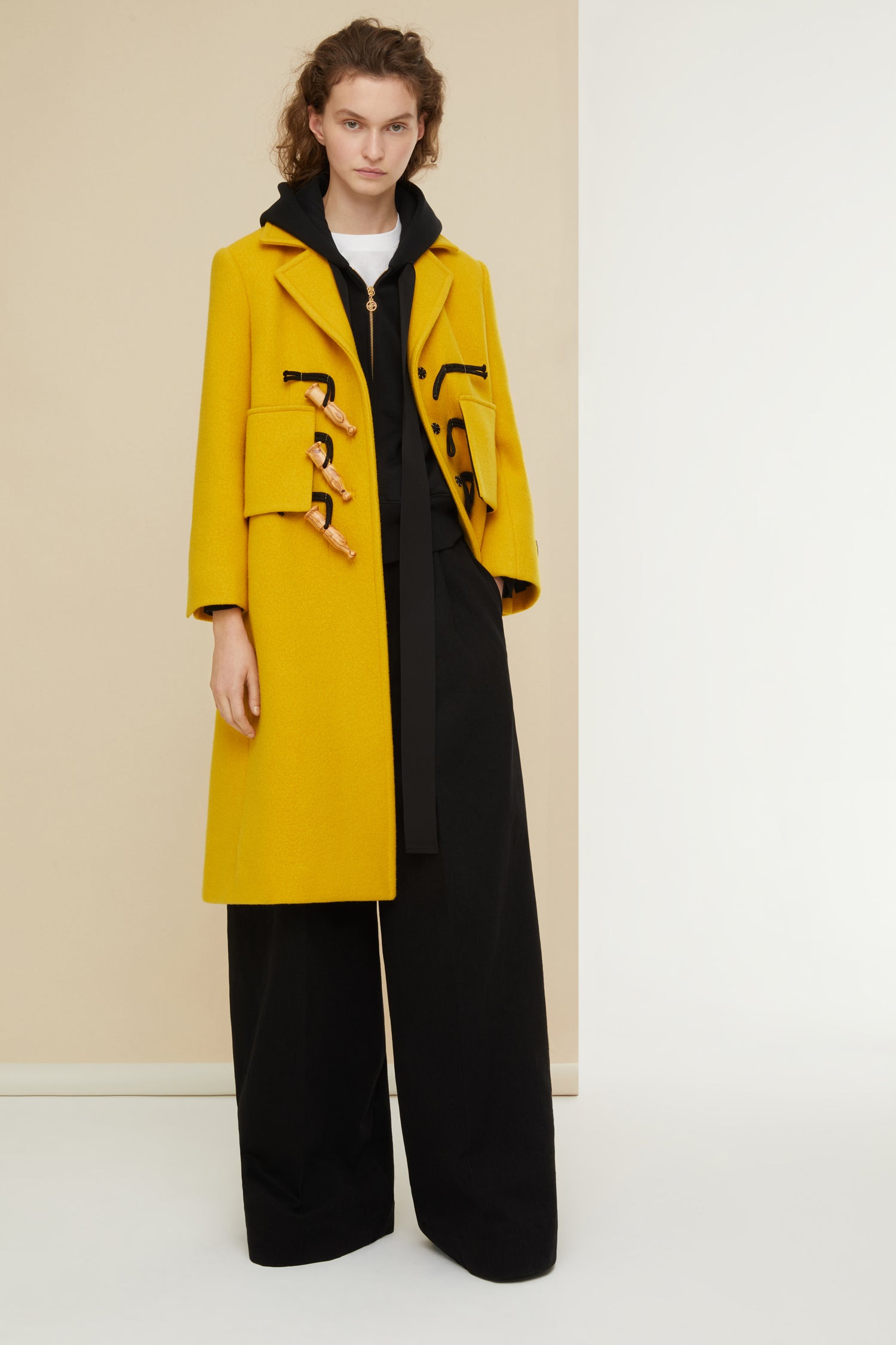Patou A21CO0090067106H manteau safran laine