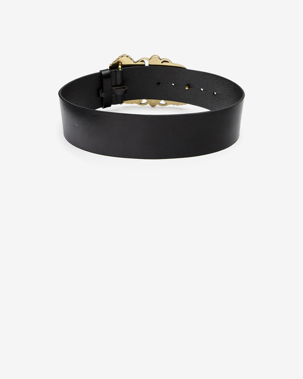 Isabel Marant Nedia ceinture cuir noir 4 cm