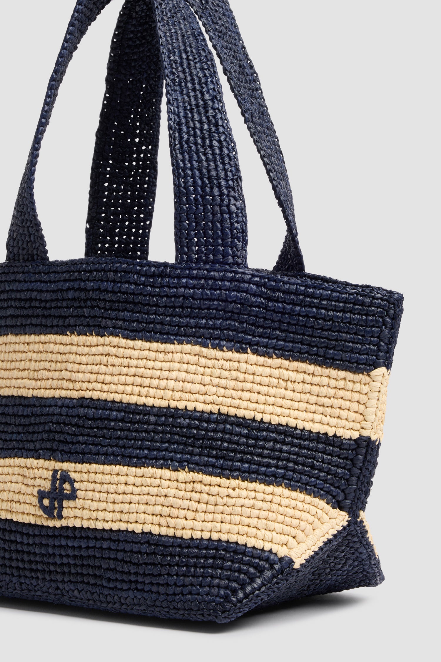 Patou AC134 tote bag raphia rayé Offshore Stripes