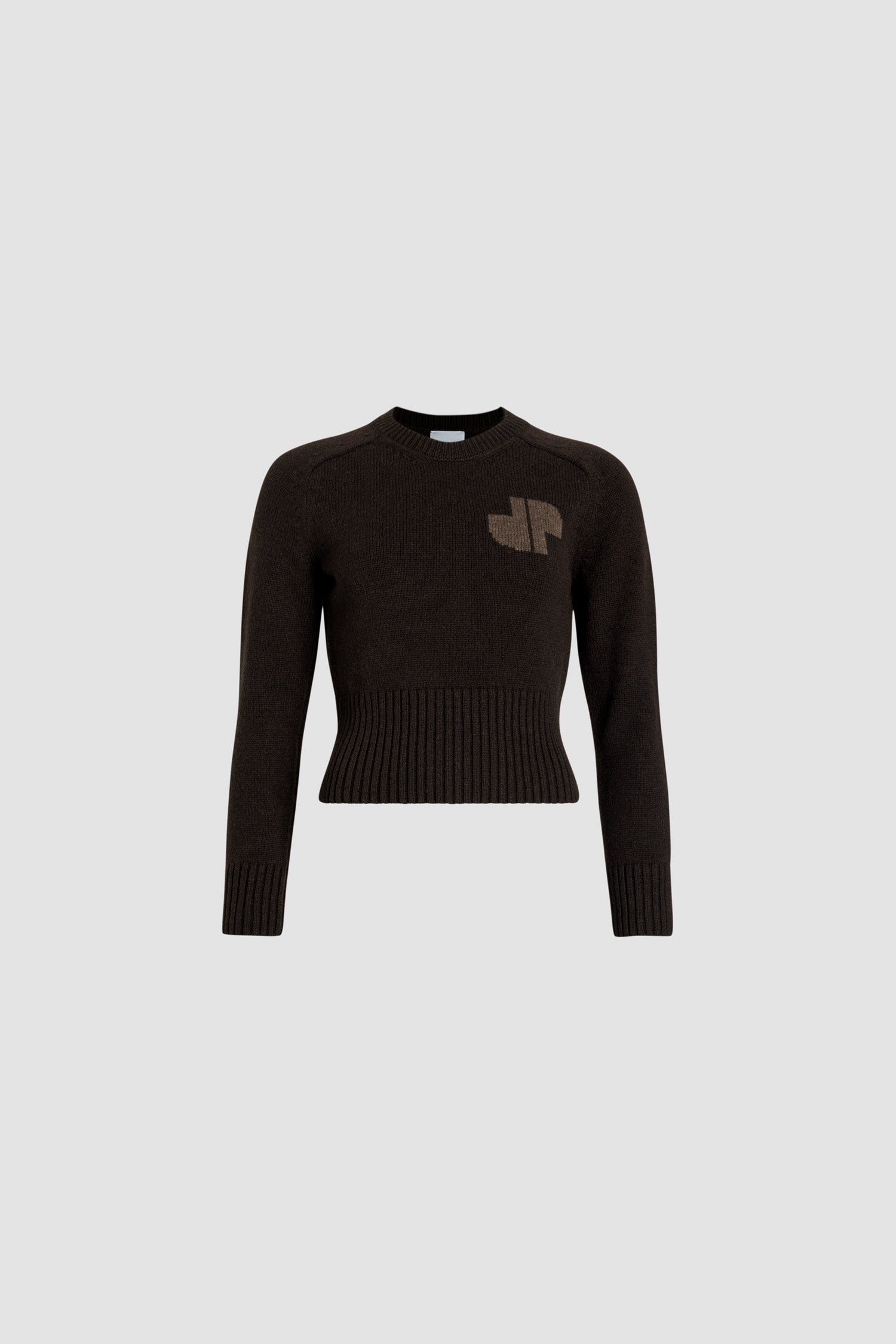Patou KN202 pull laine cachemire marron JP
